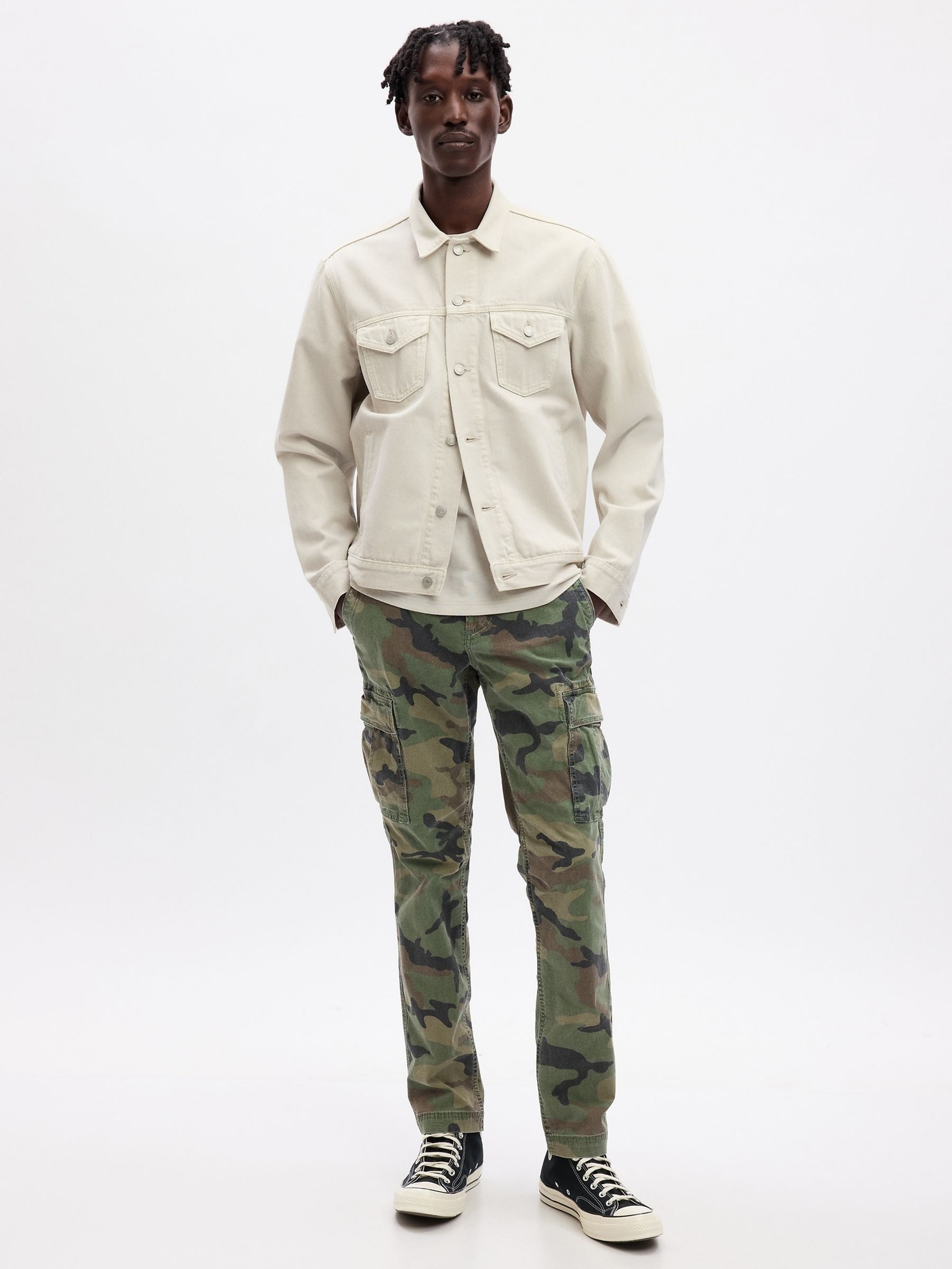 Green Cargo Trousers - Image 1 of 2