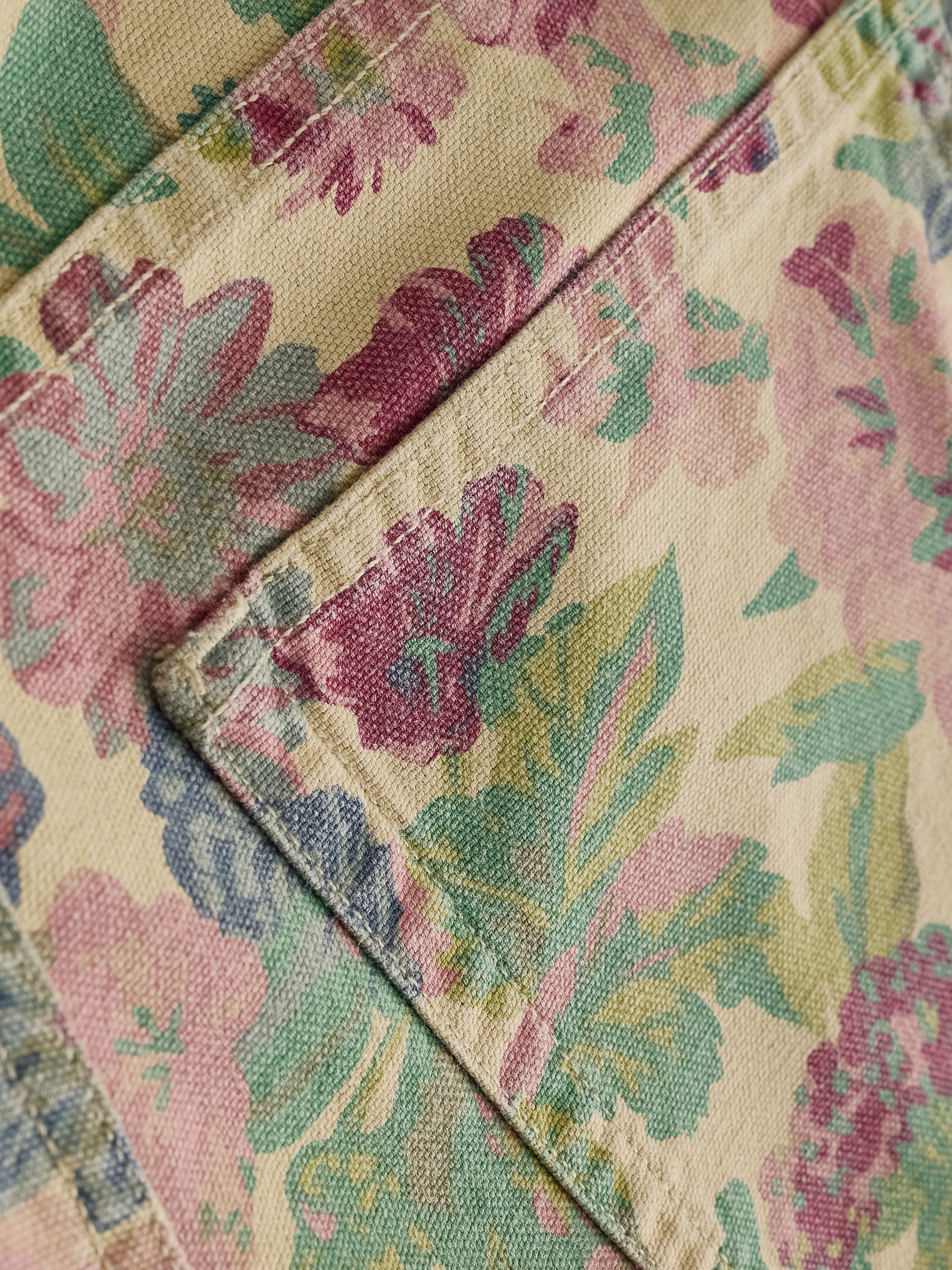 Green Floral Canvas Shorts - Image 8 of 9