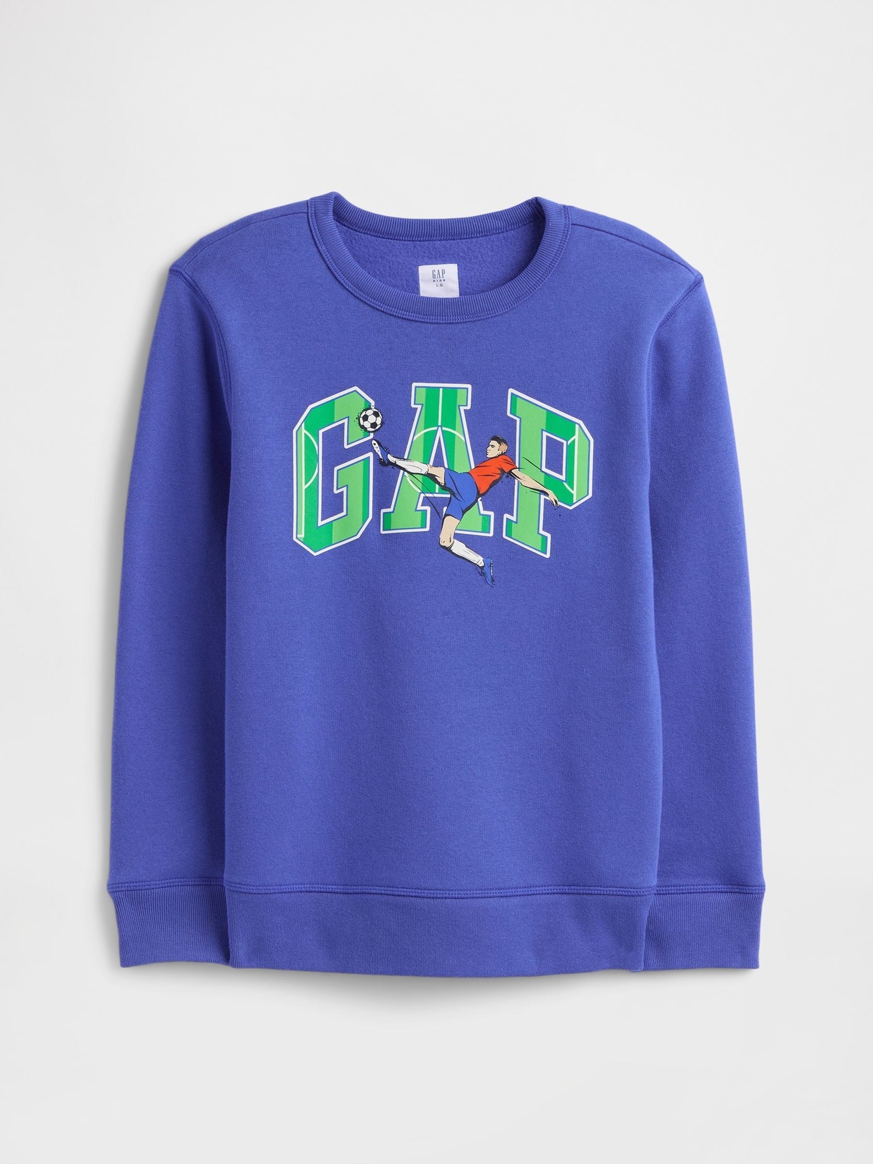 Blue Football Logo Graphic Sweat Top - Image 1 of 3