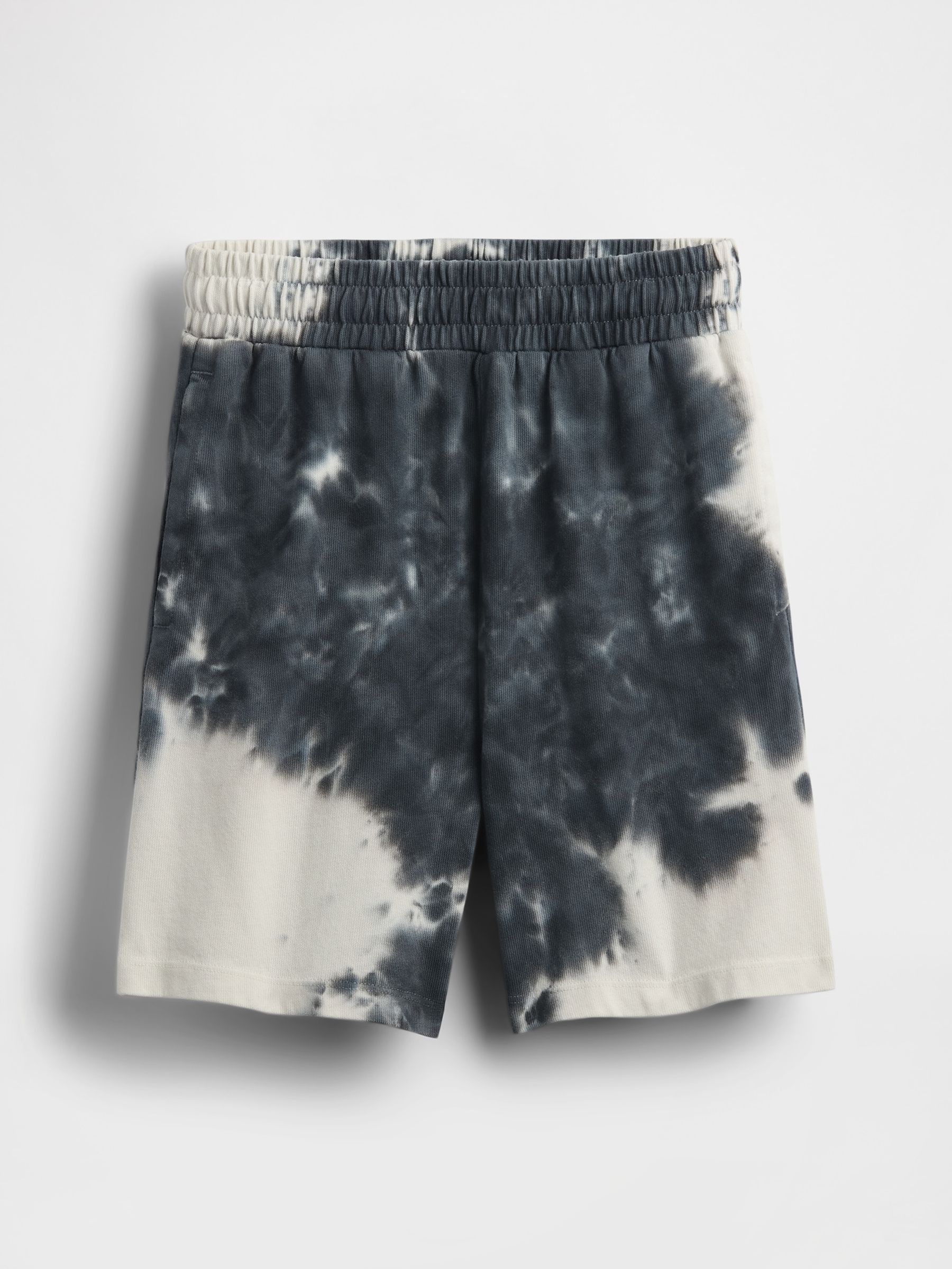 Black/White Tie-Dye 5" Washed Easy Shorts (4-13yrs) - Image 5 of 5