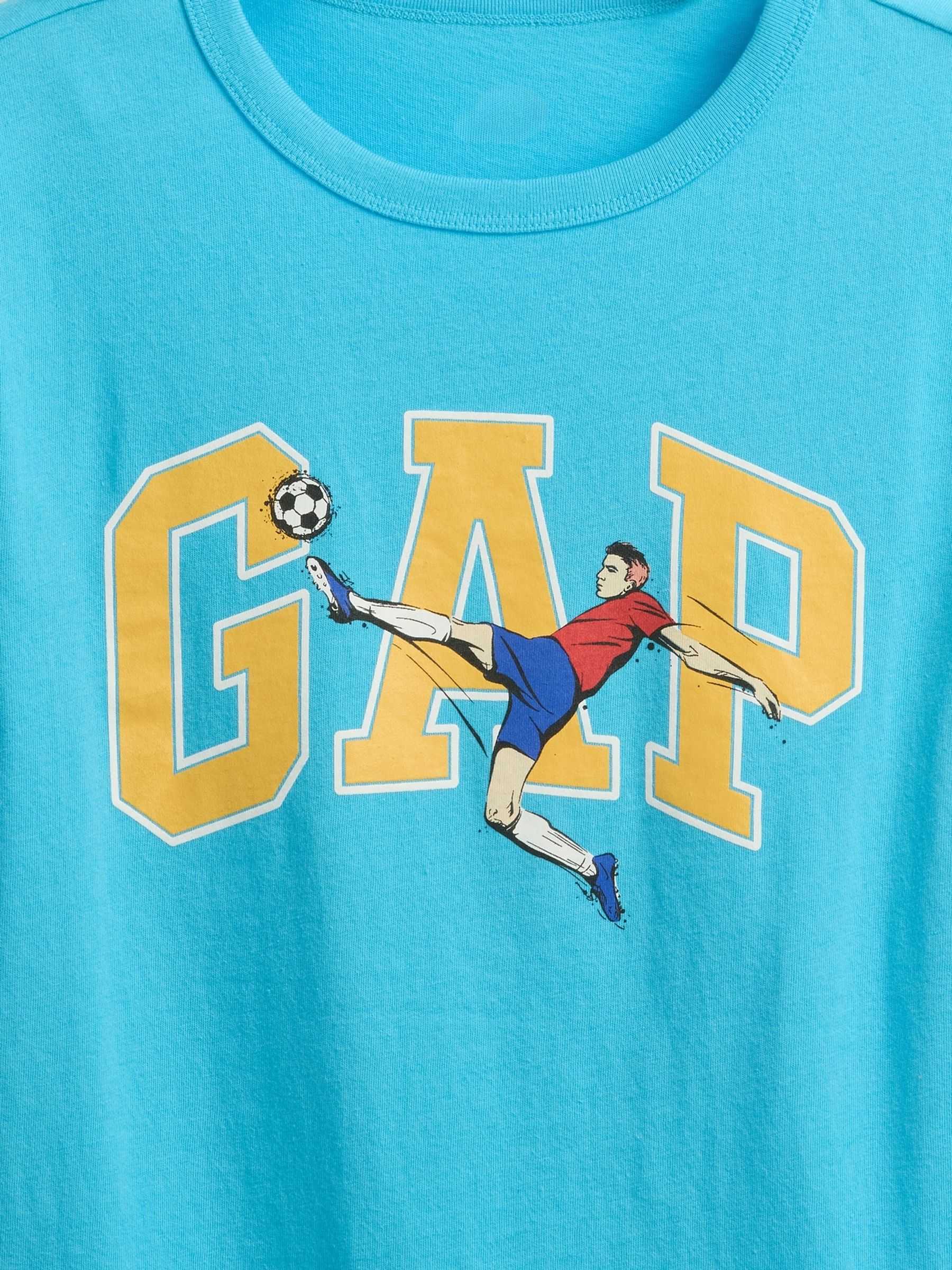 Light Blue Graphic Short Sleeve Crew Neck T-Shirt - Image 2 of 2