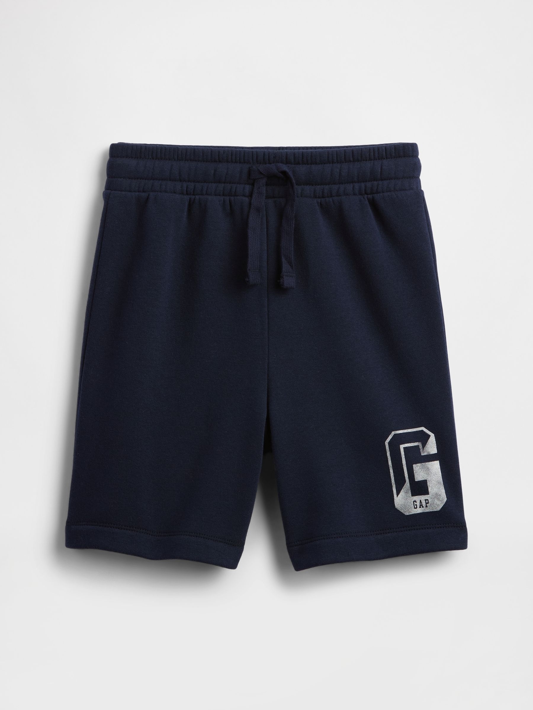 Navy Blue Relaxed Logo No-Pocket Pull On Shorts (4-13yrs) - Image 1 of 3