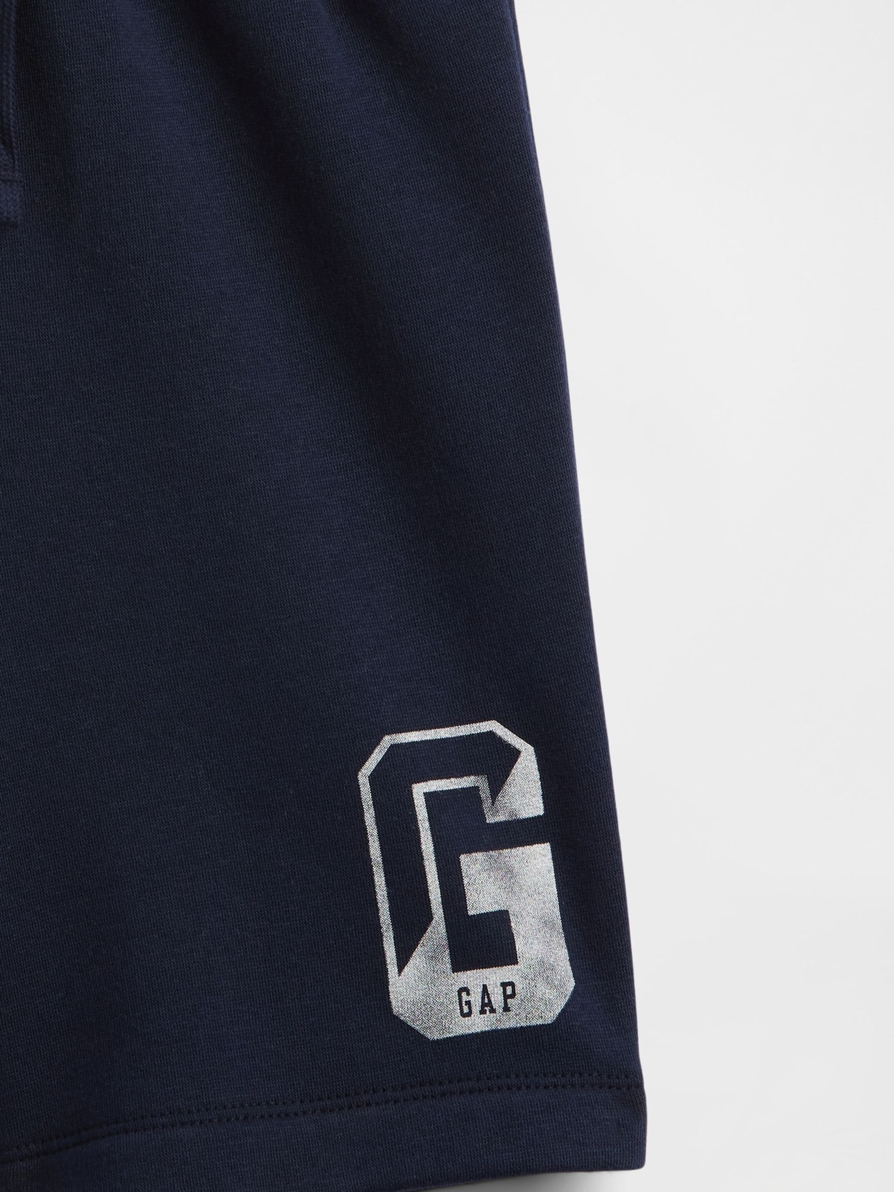Navy Blue Relaxed Logo No-Pocket Pull On Shorts (4-13yrs) - Image 3 of 3