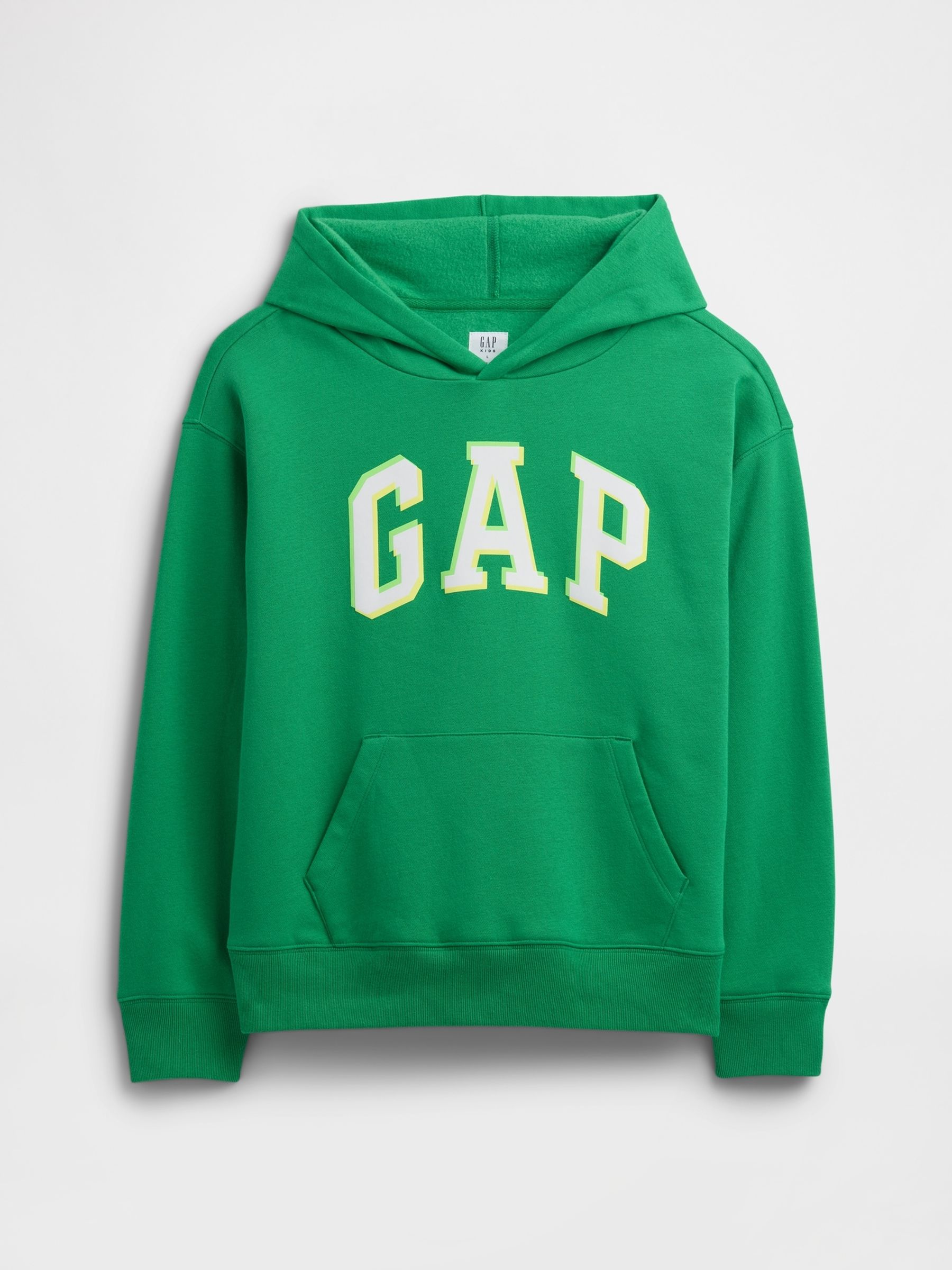 Green Pullover Vintage Logo Hoodie (4-13yrs) - Image 1 of 3