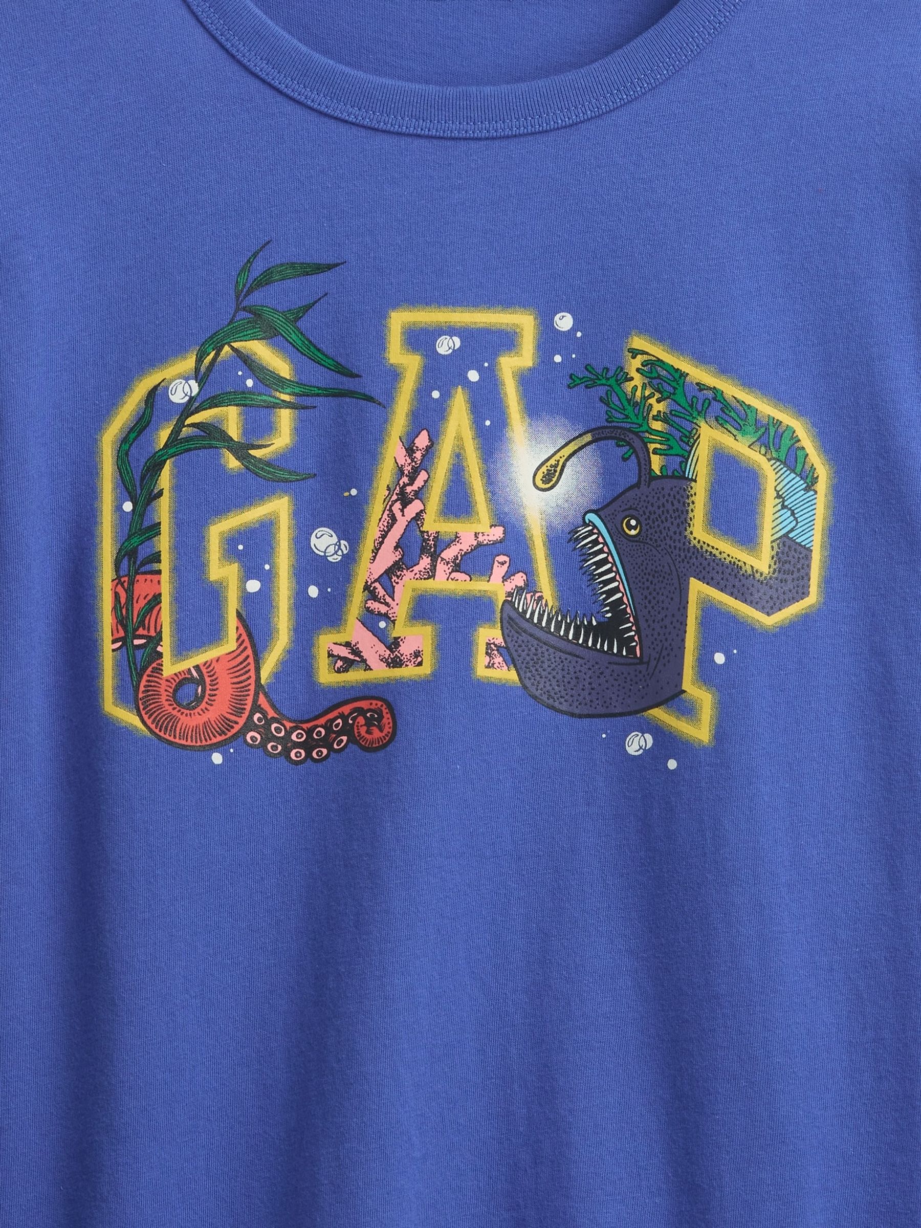 Blue Graphic Short Sleeve Crew Neck T-Shirt - Image 2 of 2