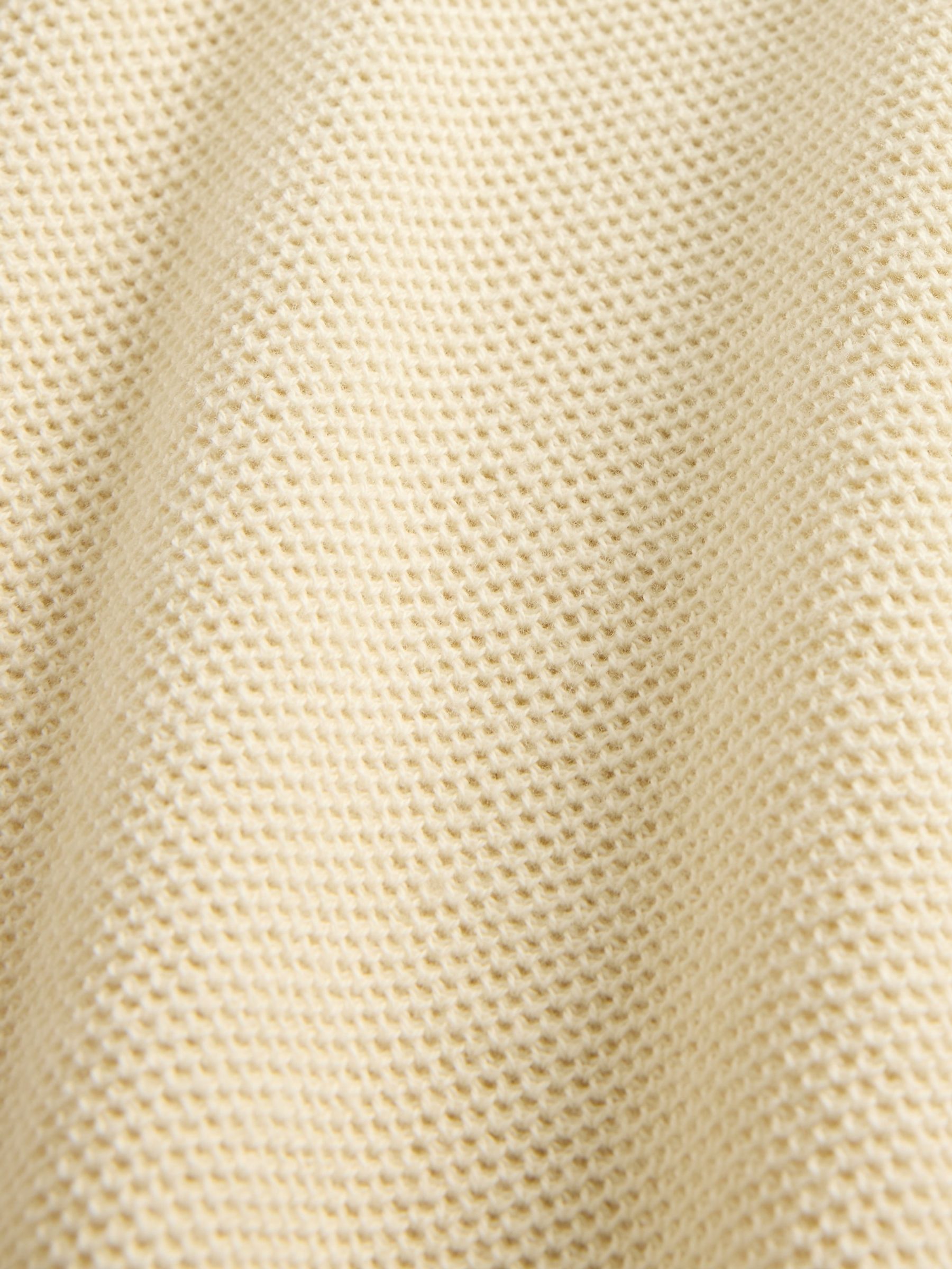 Beige Relaxed Knit Polo Shirt (4-12yrs) - Image 5 of 5