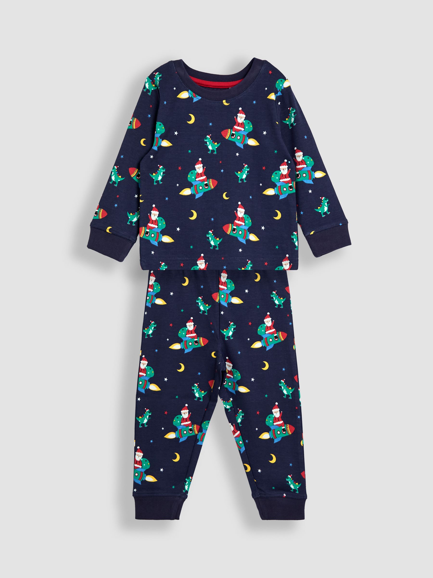 Navy Blue Woven Check Pyjamas - Image 1 of 6
