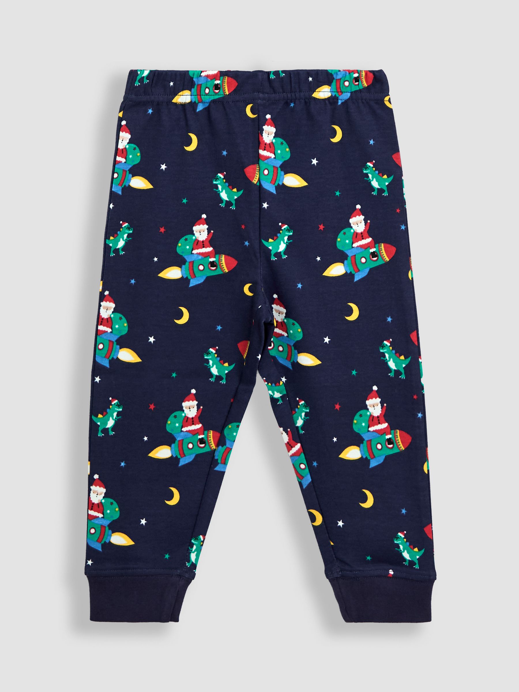 Navy Blue Woven Check Pyjamas - Image 5 of 6
