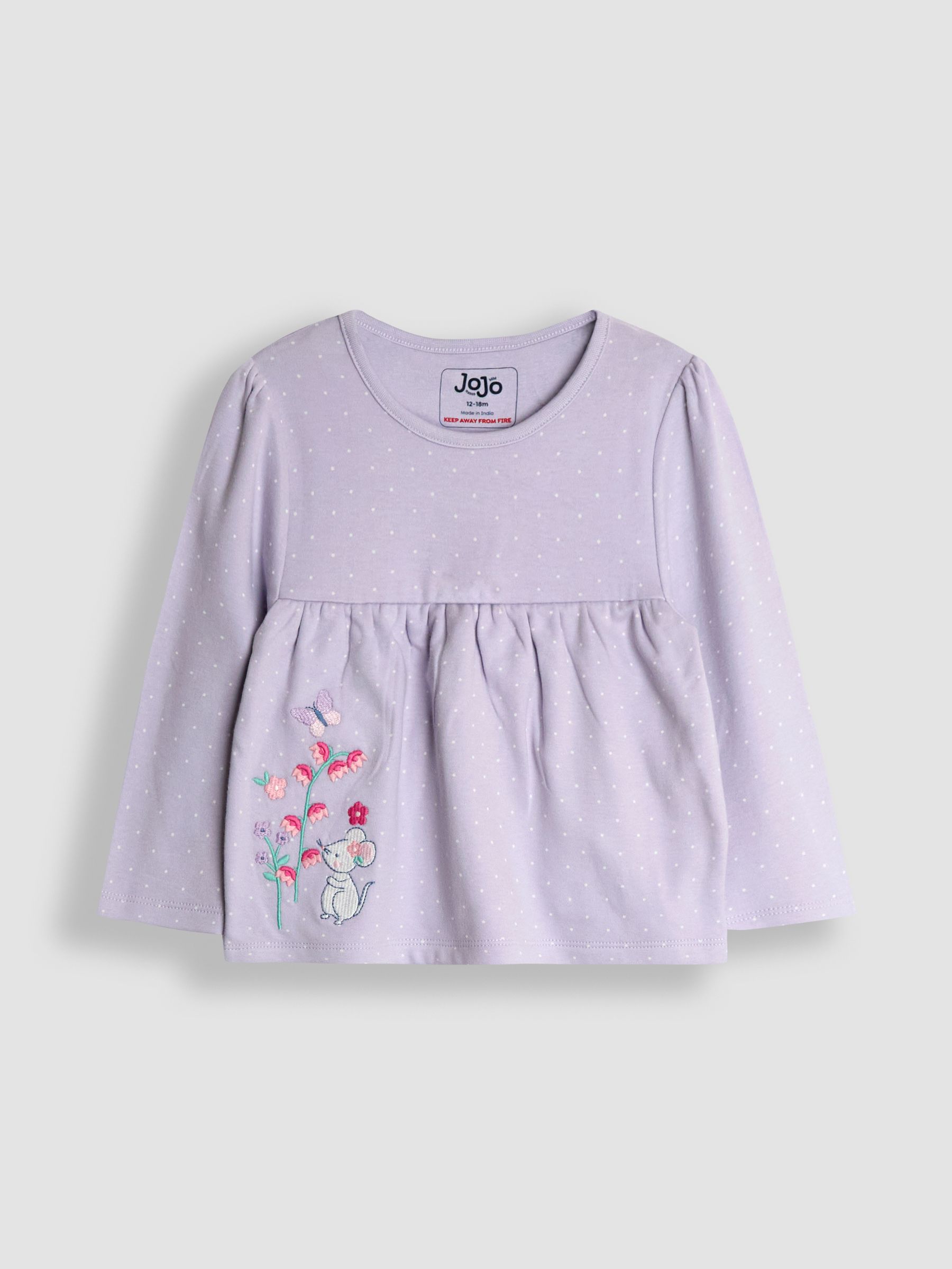 Lilac Mouse Character 2 Pack Jersey Pyjamas - Image 2 of 10