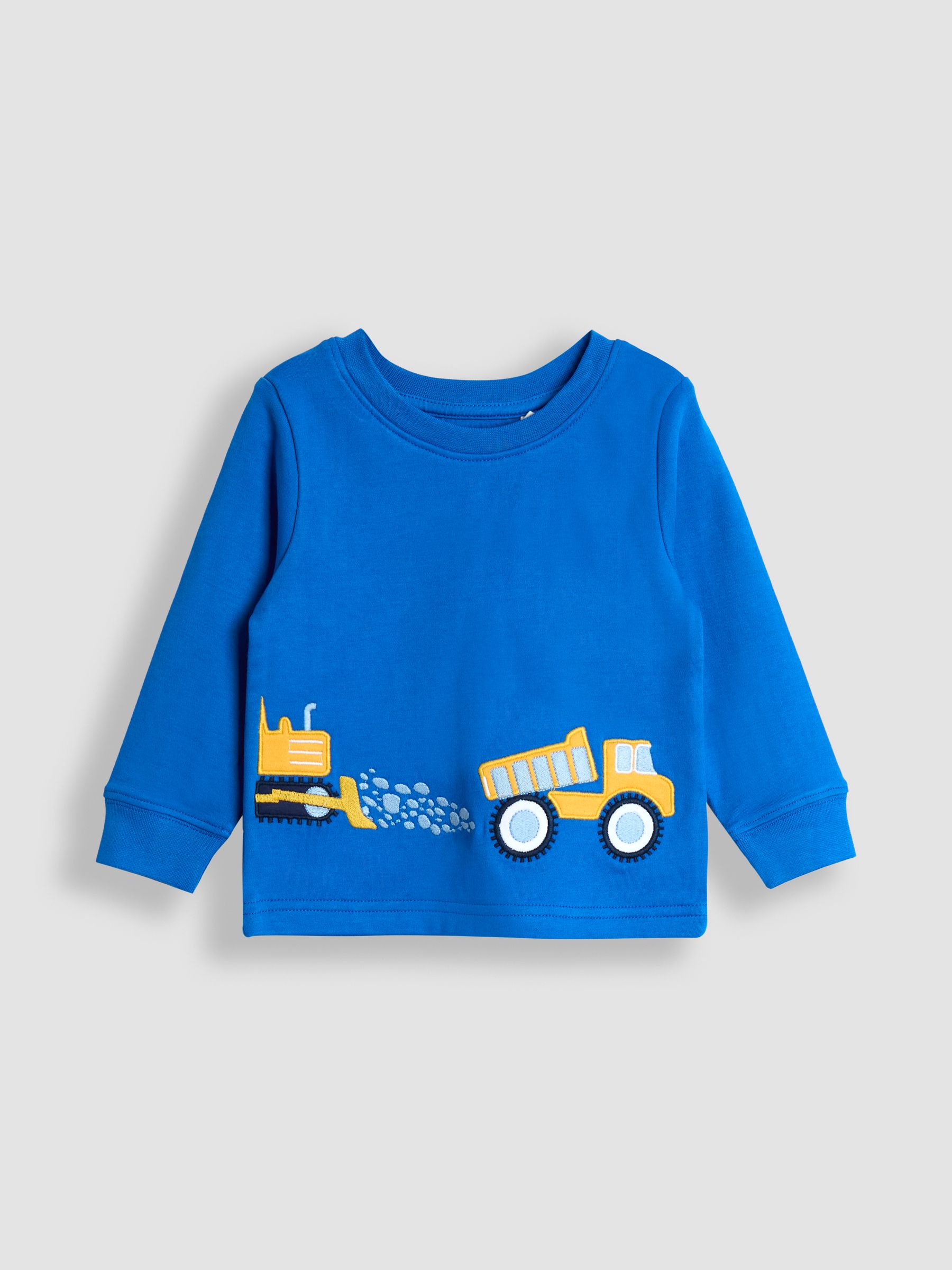 Blue Construction Print Glow In The Dark Jersey Pyjamas - Image 3 of 11