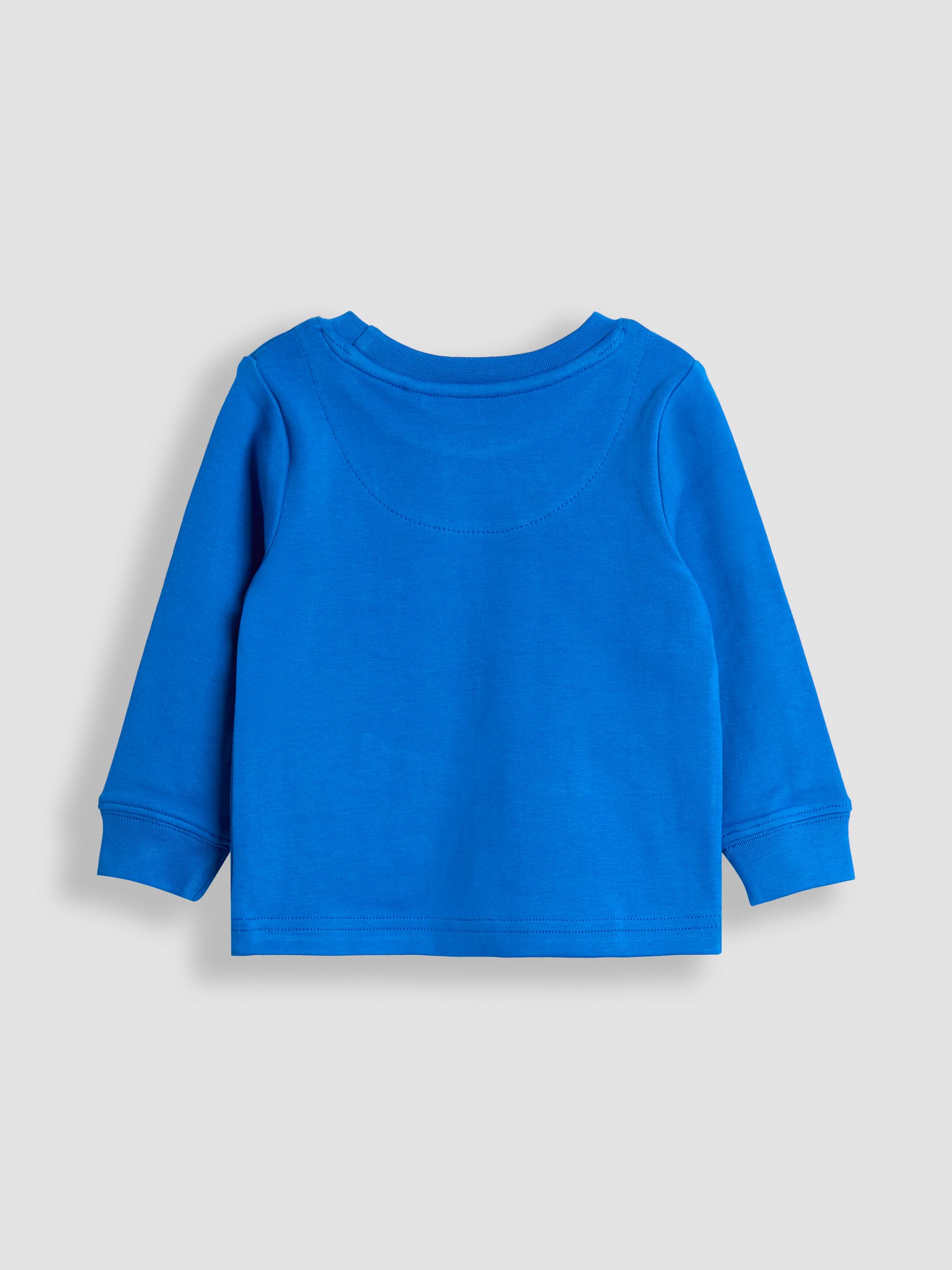 Blue Construction Print Glow In The Dark Jersey Pyjamas - Image 4 of 11