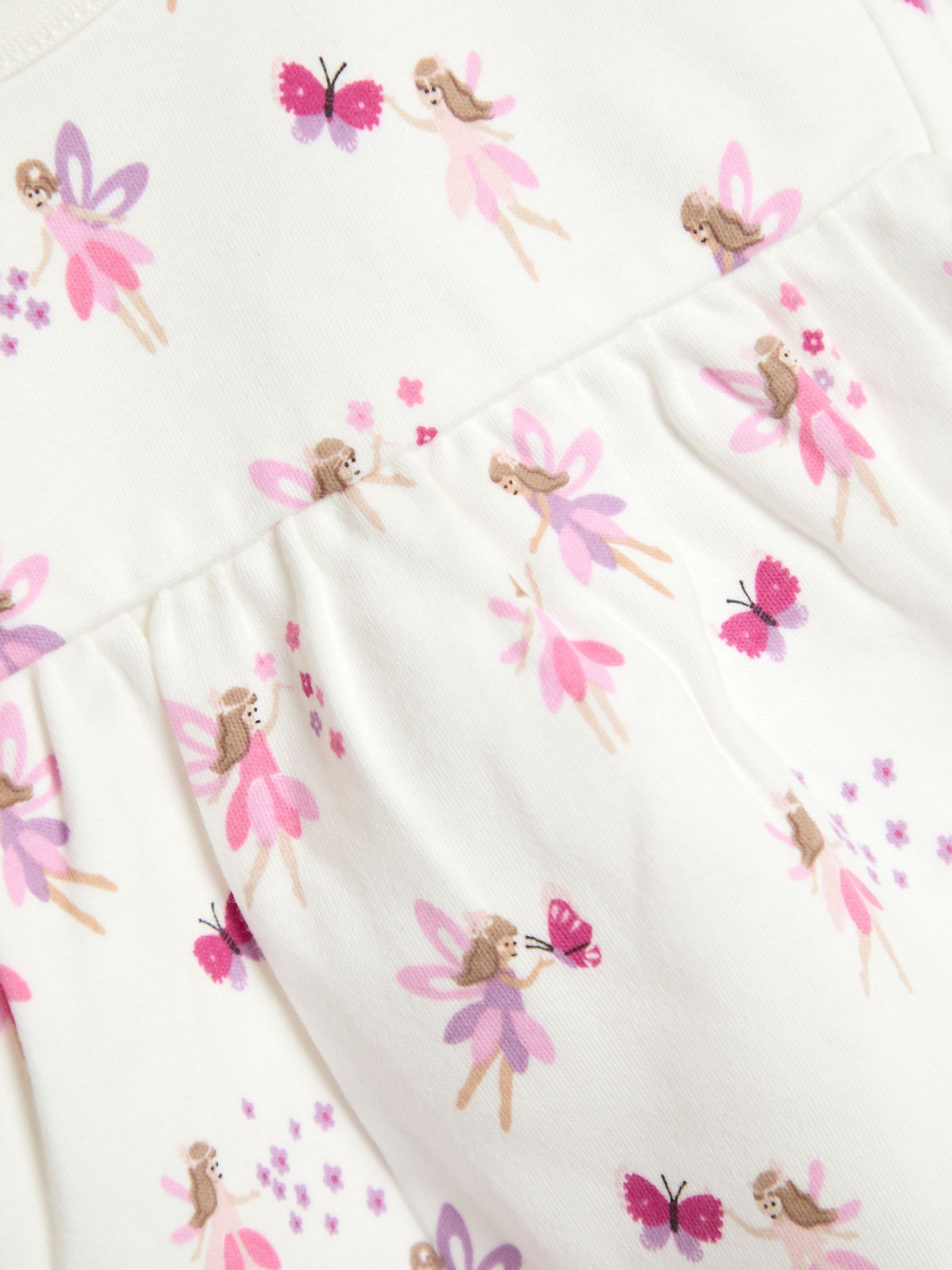 Pink Fairy Print 2 Pack Jersey Pyjamas - Image 10 of 11