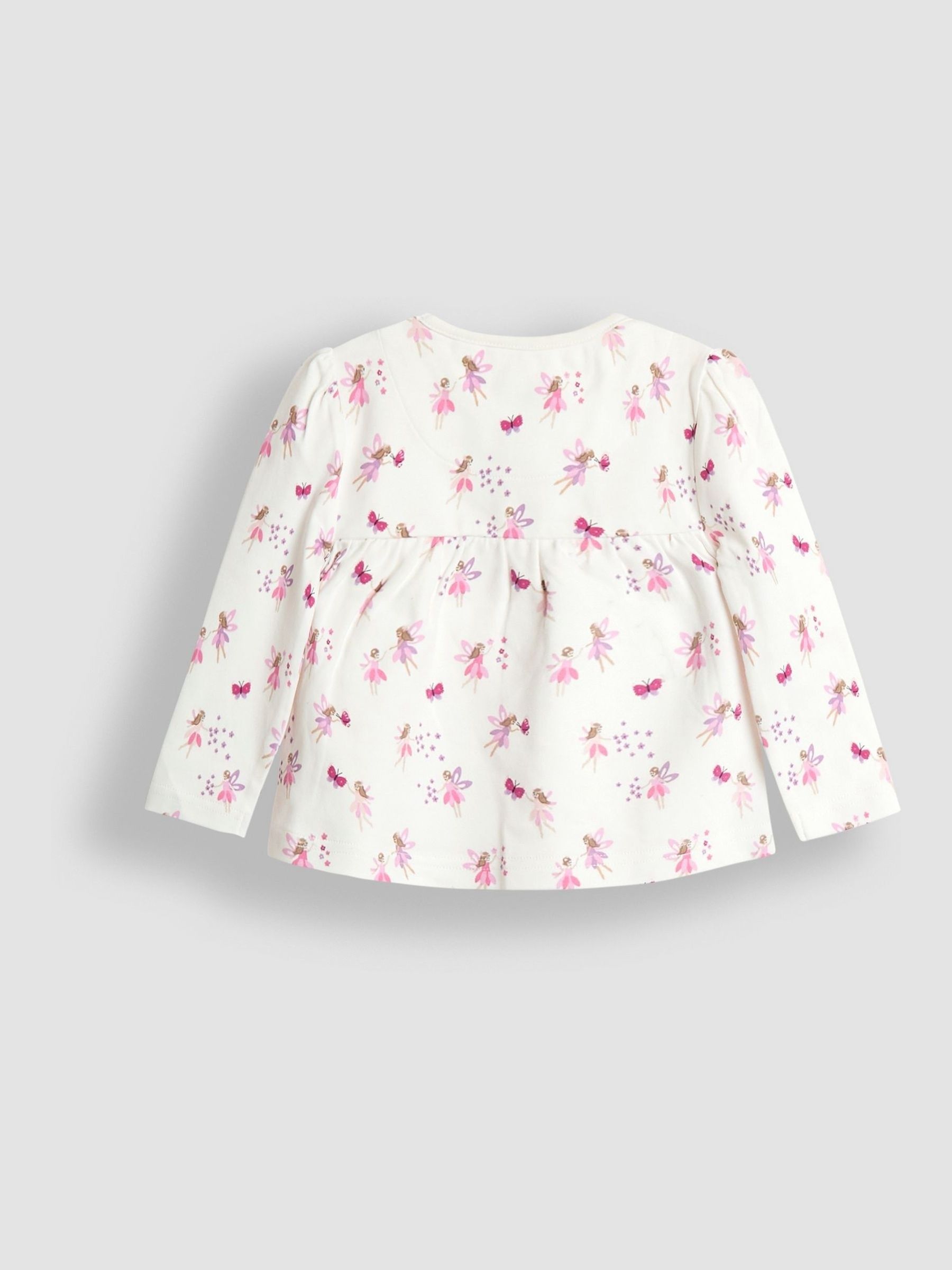 Pink Fairy Print 2 Pack Jersey Pyjamas - Image 3 of 11