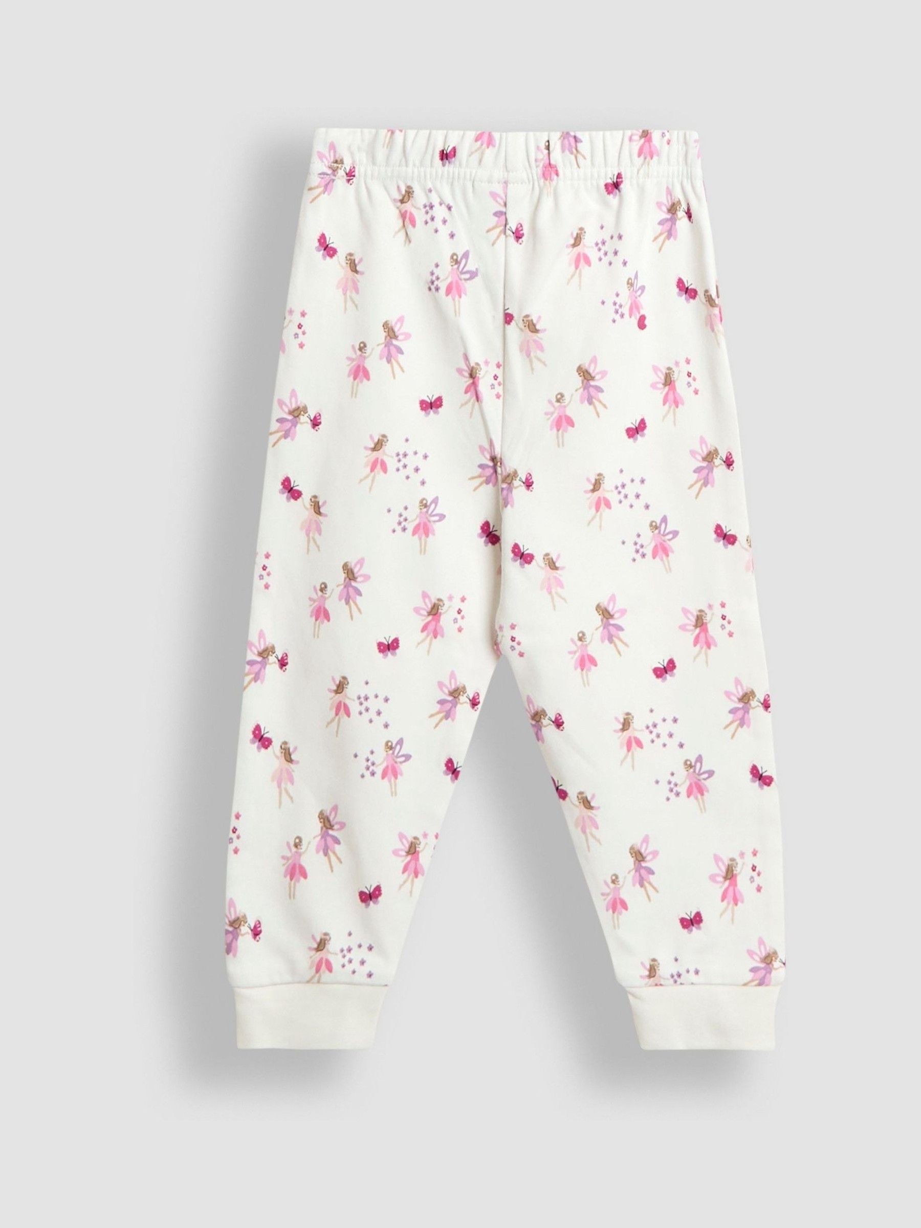 Pink Fairy Print 2 Pack Jersey Pyjamas - Image 5 of 11