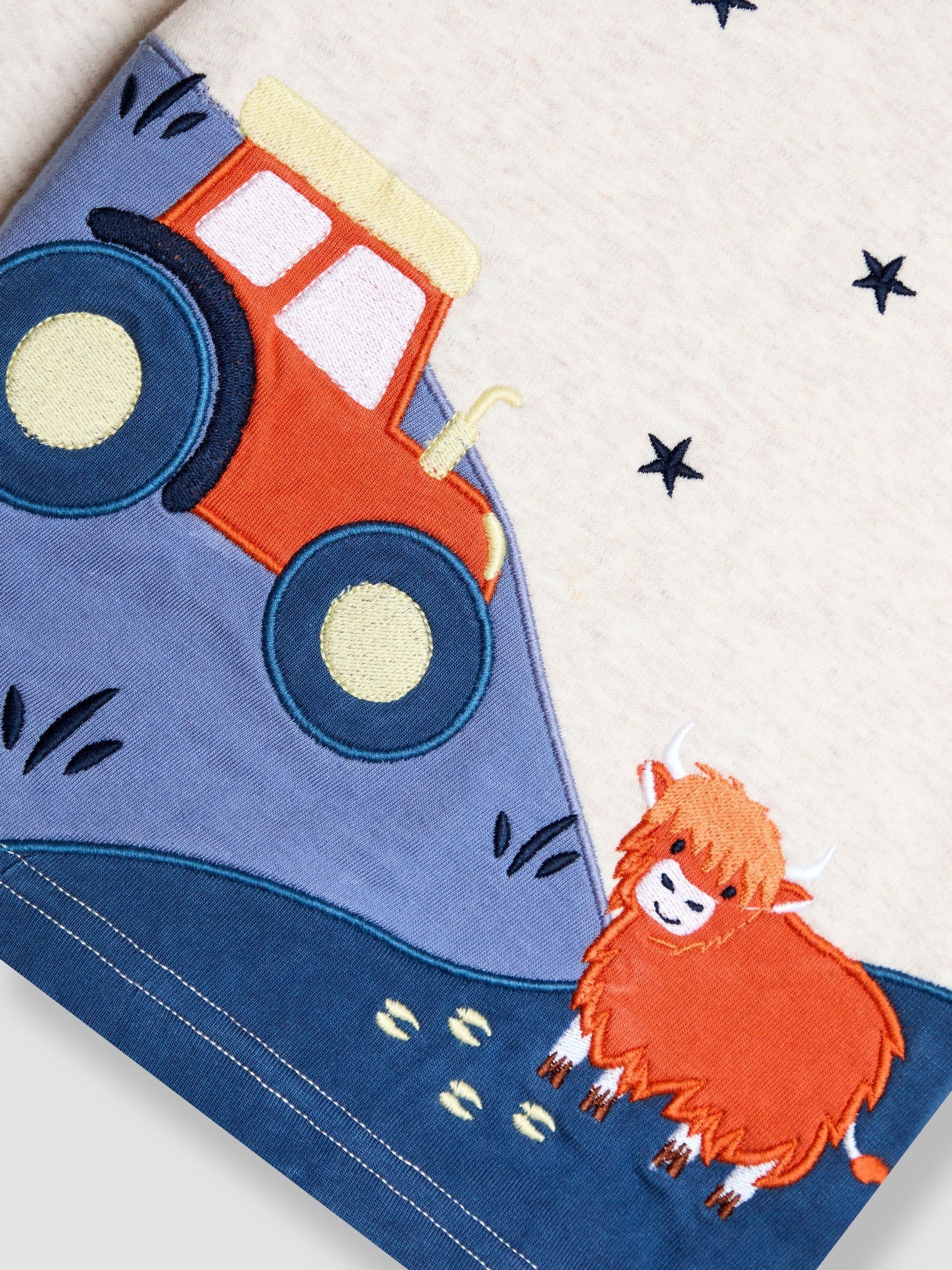 Natural Highland Cow Character Mix And Match 2 Pack Pyjamas - Image 10 of 10