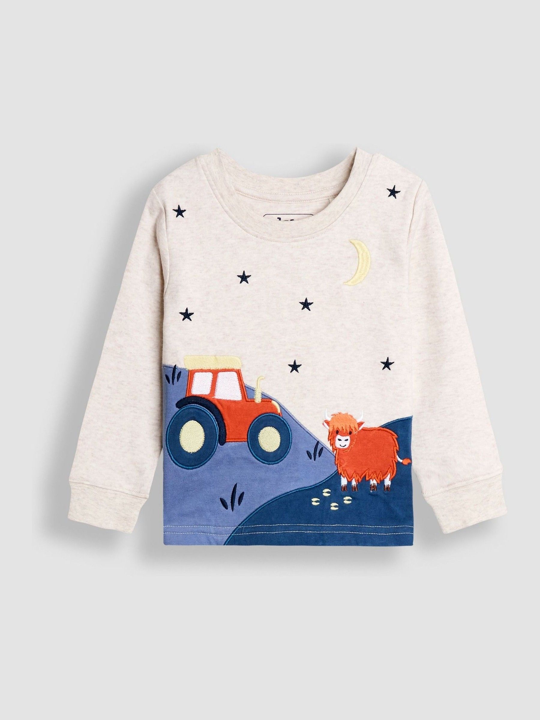 Natural Highland Cow Character Mix And Match 2 Pack Pyjamas - Image 2 of 10