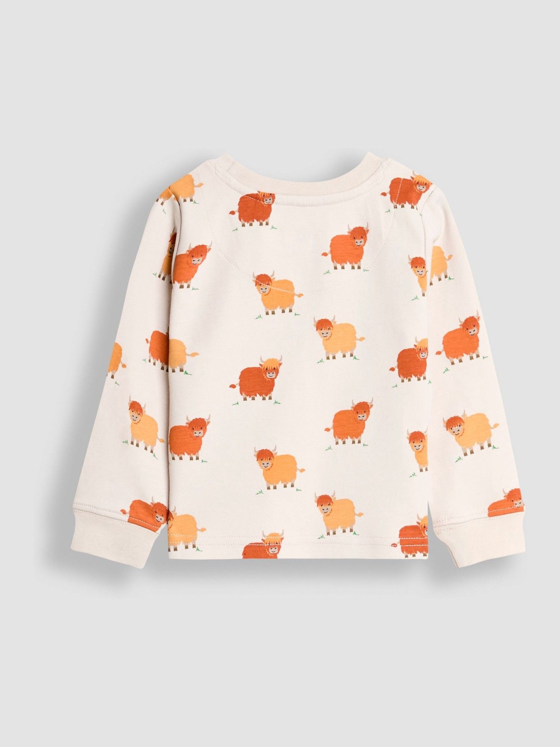 Natural Highland Cow Character Mix And Match 2 Pack Pyjamas - Image 7 of 10