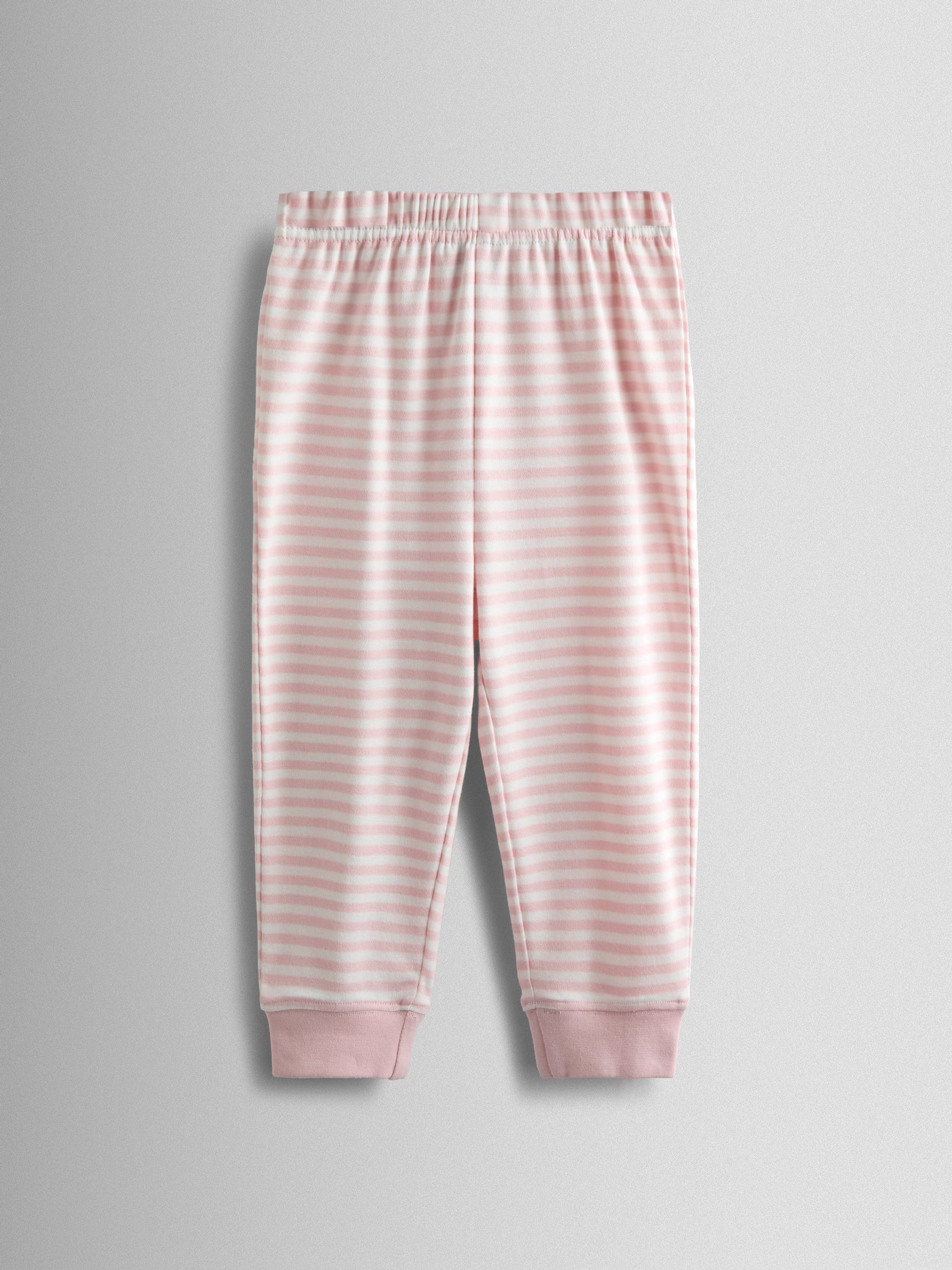 Pink Bunny Print 2 Pack Jersey Pyjamas - Image 12 of 13