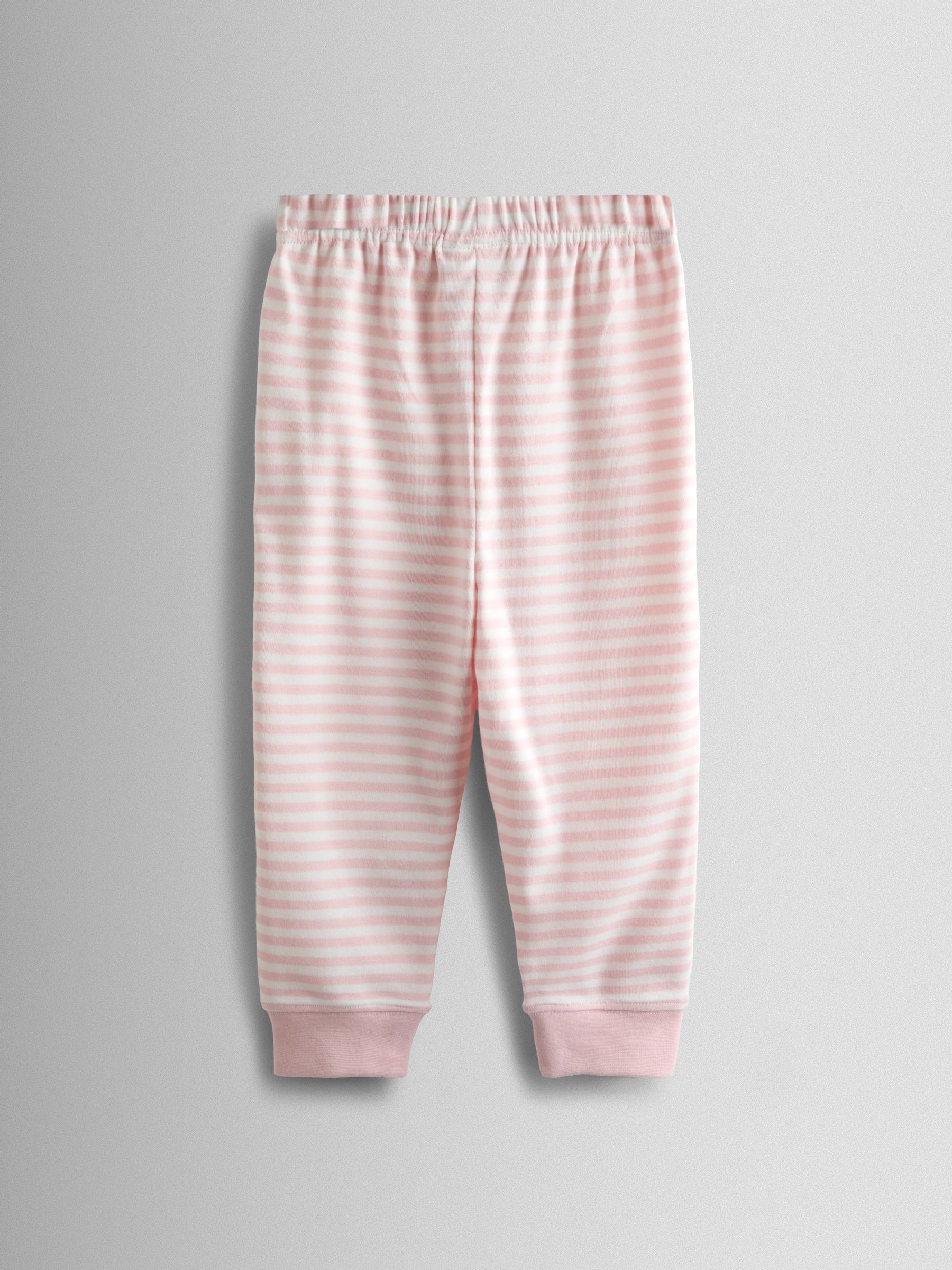 Pink Bunny Print 2 Pack Jersey Pyjamas - Image 13 of 13