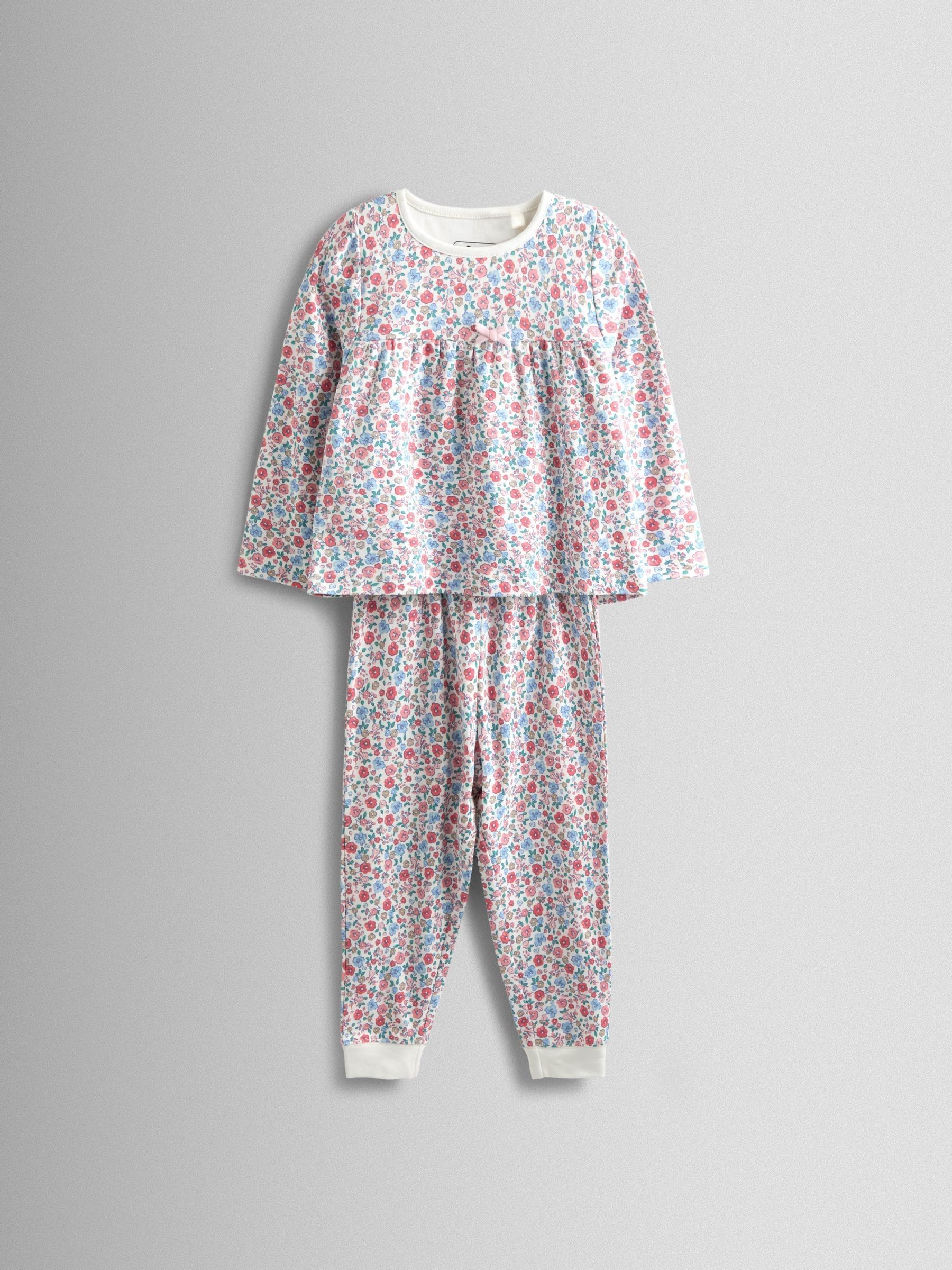 Pink Bunny Print 2 Pack Jersey Pyjamas - Image 2 of 13