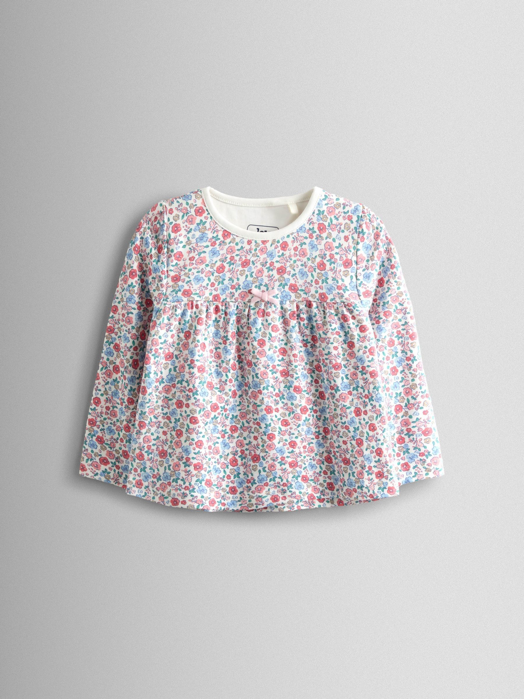 Pink Bunny Print 2 Pack Jersey Pyjamas - Image 4 of 13