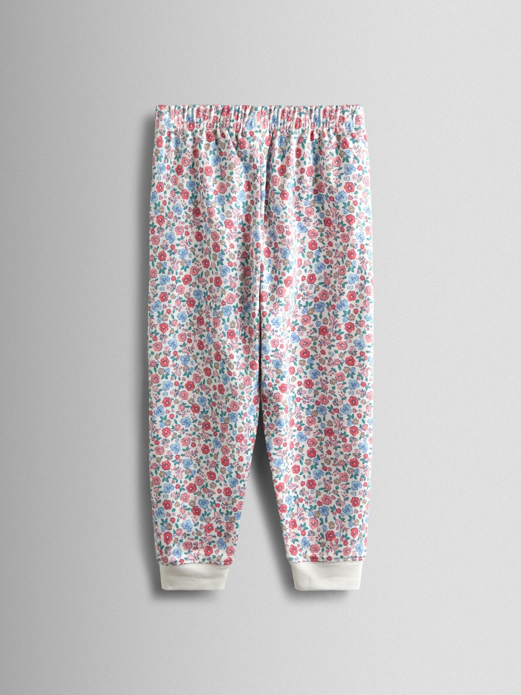 Pink Bunny Print 2 Pack Jersey Pyjamas - Image 7 of 13