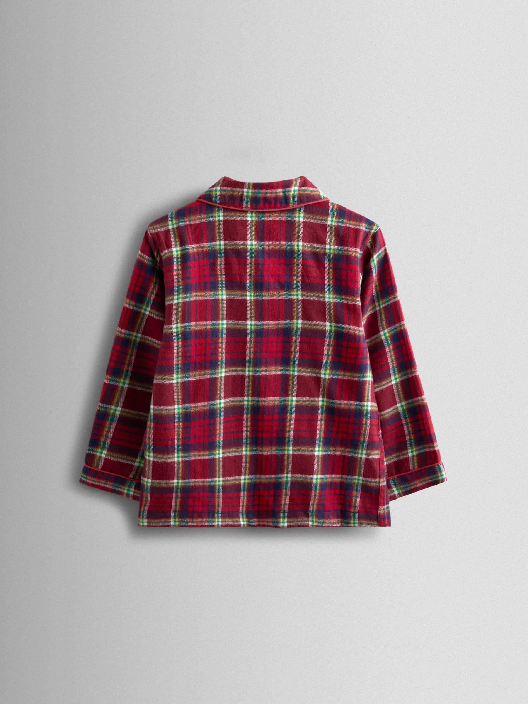 Red Check Christmas Printed Jersey Pyjamas - Image 4 of 6