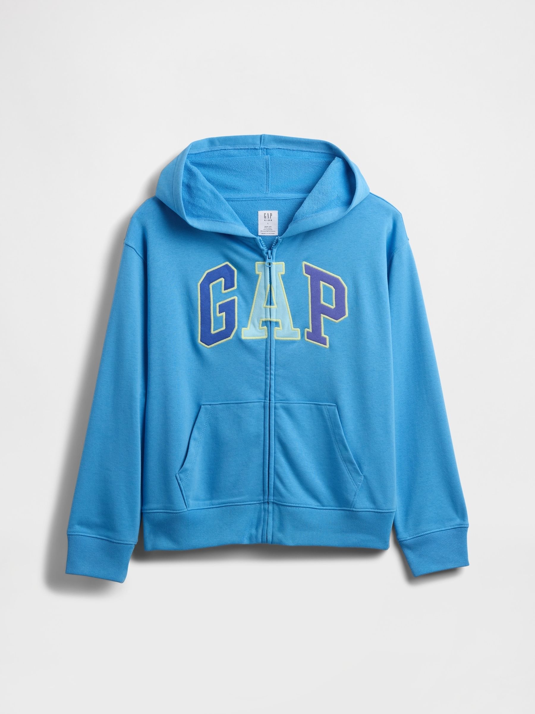 Blue Relaxed Logo Zip Hoodie (4-13yrs) - Image 5 of 5