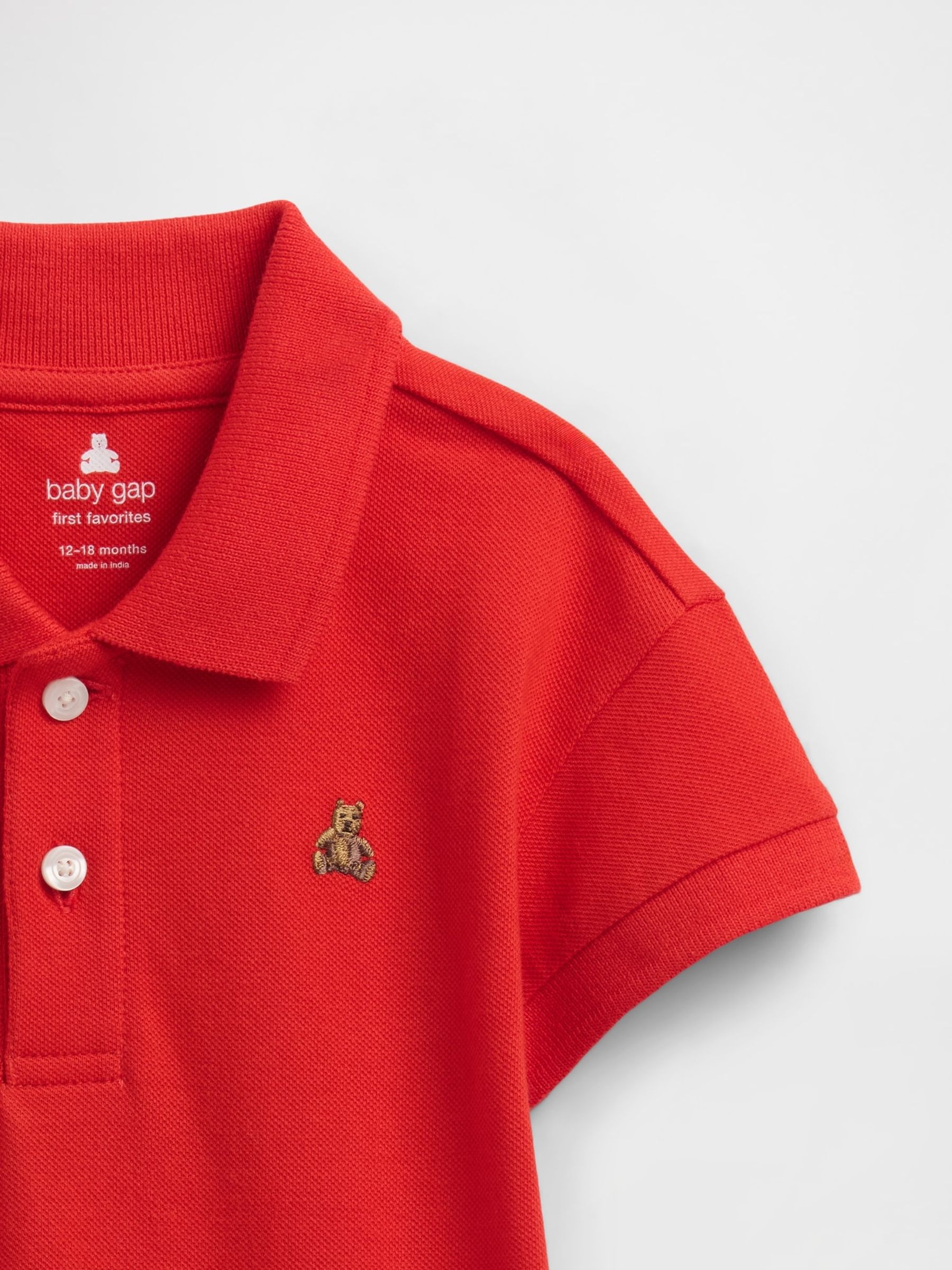 Red Polo One Piece (Newborn-24mths) - Image 3 of 3