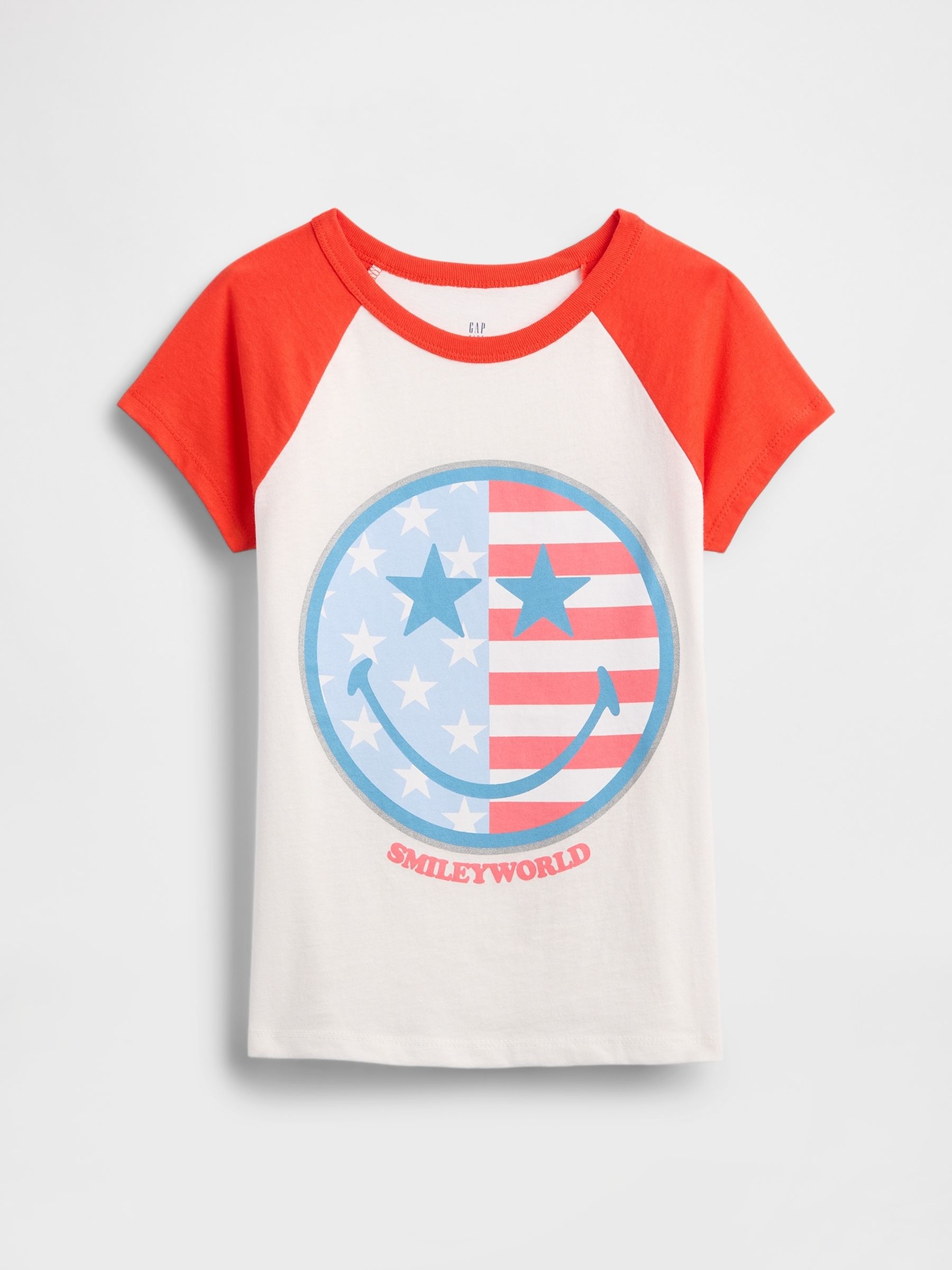 White/Red Graphic Short Sleeve Crew Neck T-Shirt (4-13yrs) - Image 1 of 3