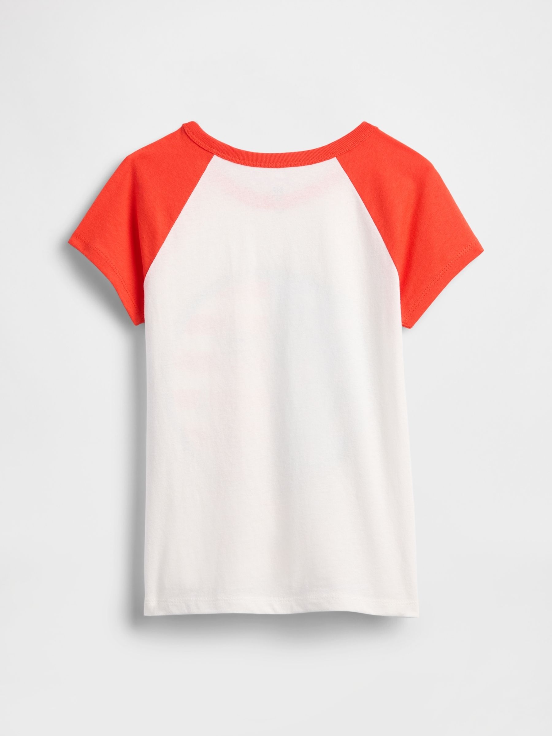 White/Red Graphic Short Sleeve Crew Neck T-Shirt (4-13yrs) - Image 2 of 3
