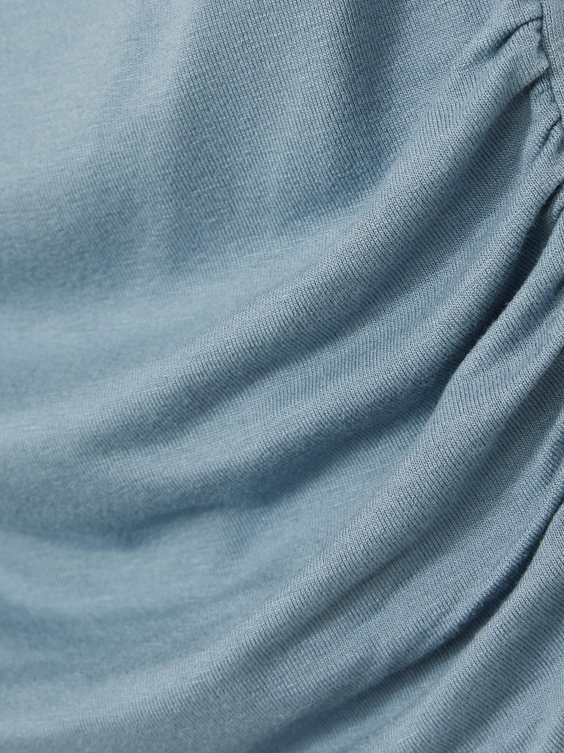 3-9 yrs Ruched Jersey Vest in Blue - Image 4 of 4