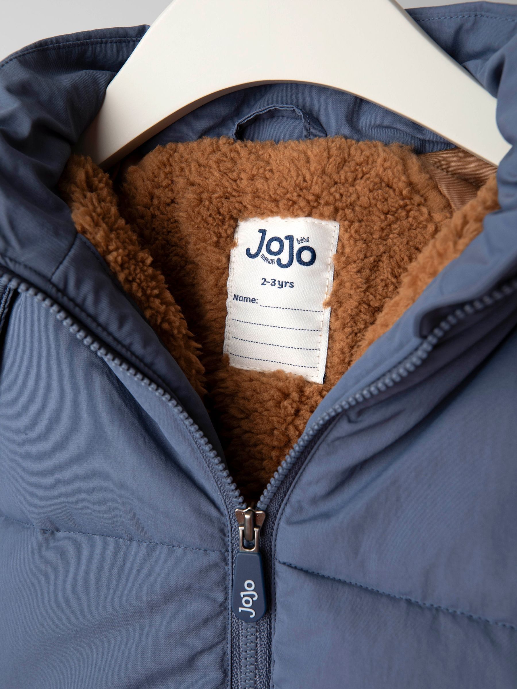 Navy Novelty Dino Cosy Lined Puffer Jacket - Image 5 of 6
