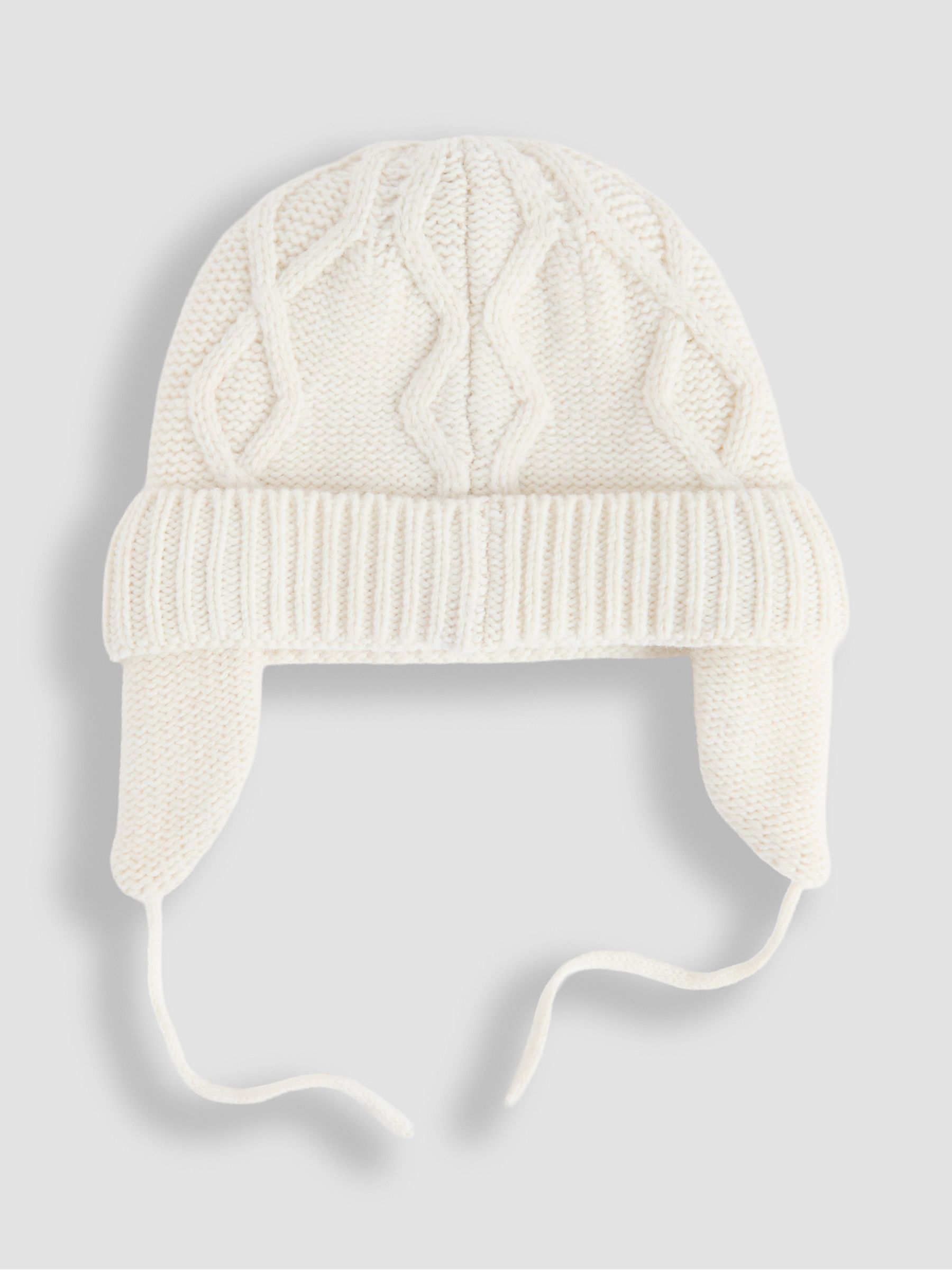 Cream Cherry Cherry Bow Embroidered Knitted Hat - Image 2 of 3
