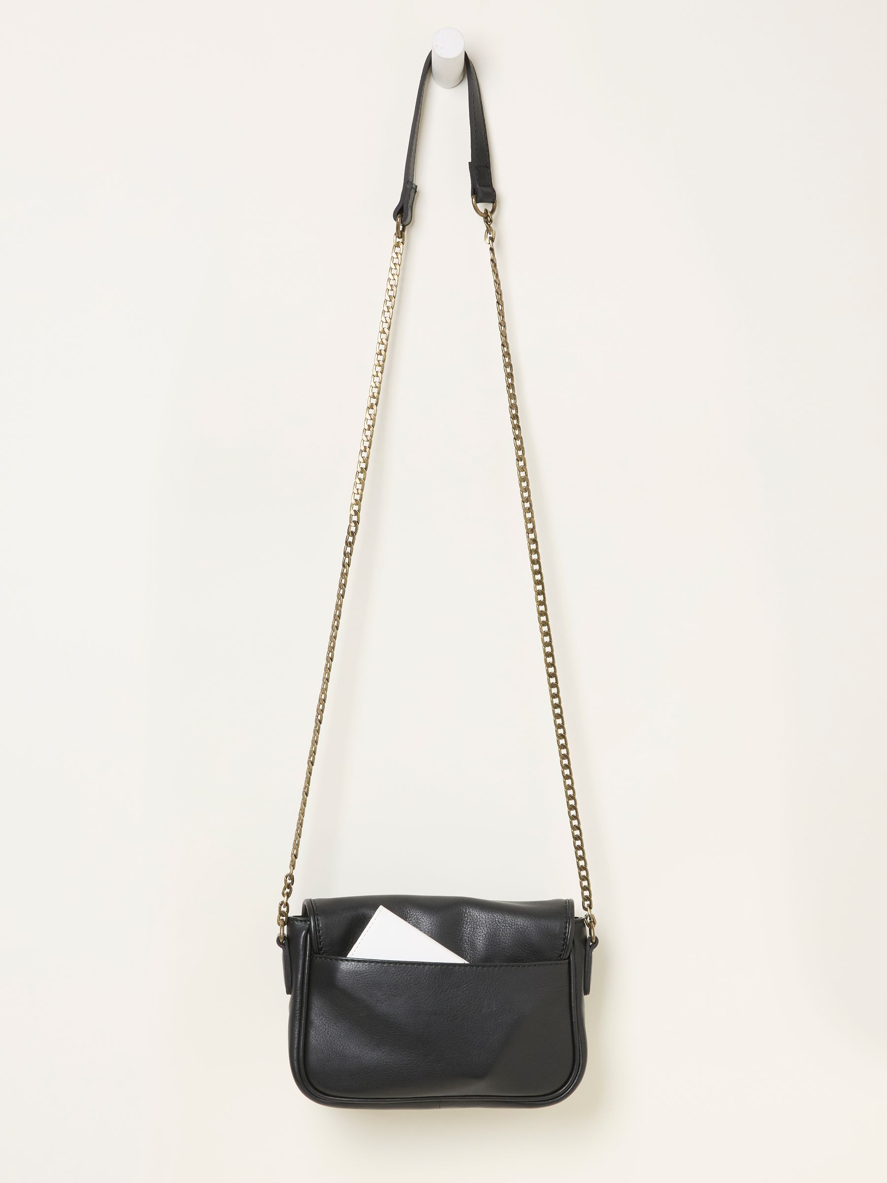 Lottie Black Lock Crossbody Bag - Image 6 of 7