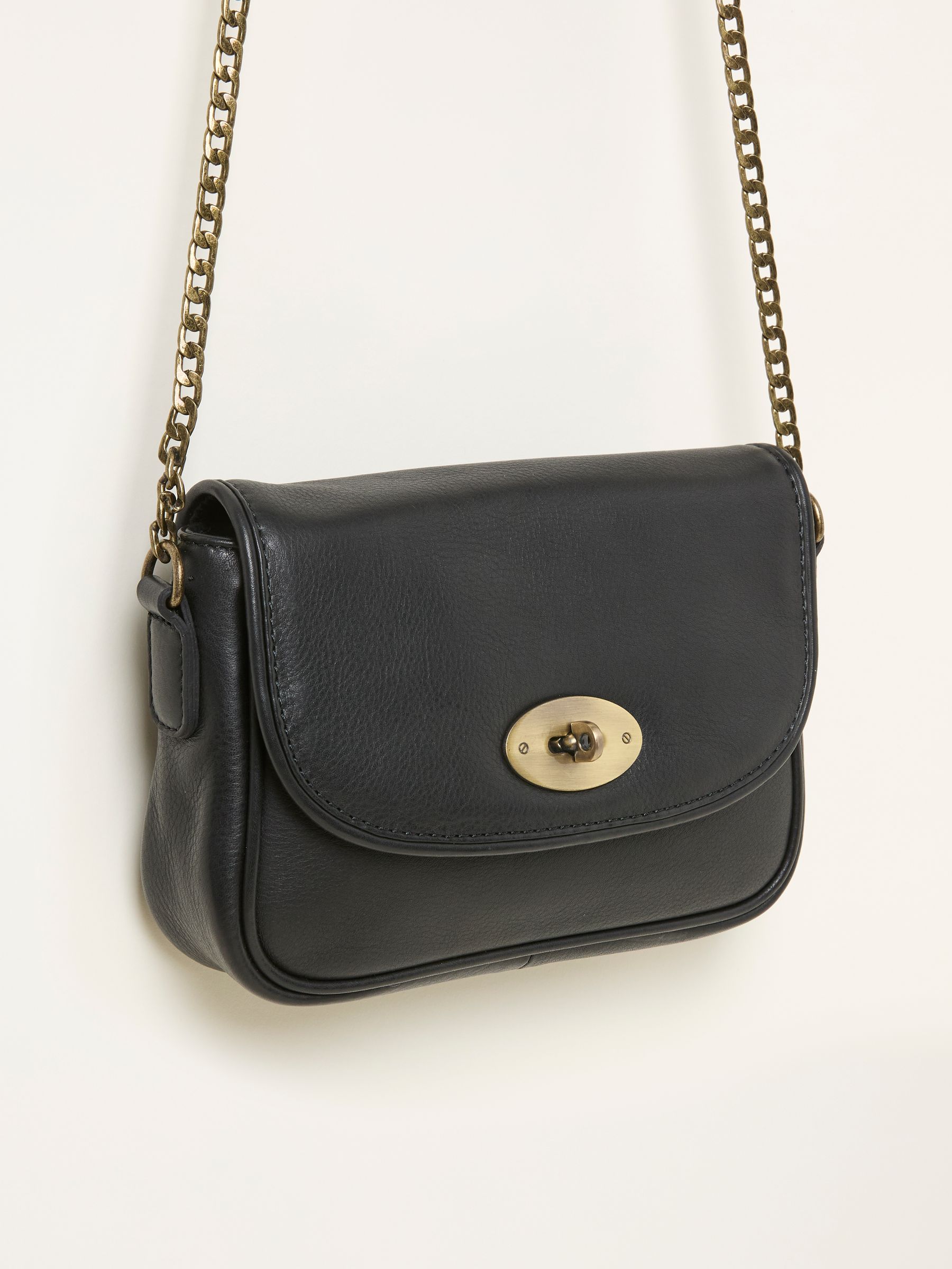 Lottie Black Lock Crossbody Bag - Image 7 of 7