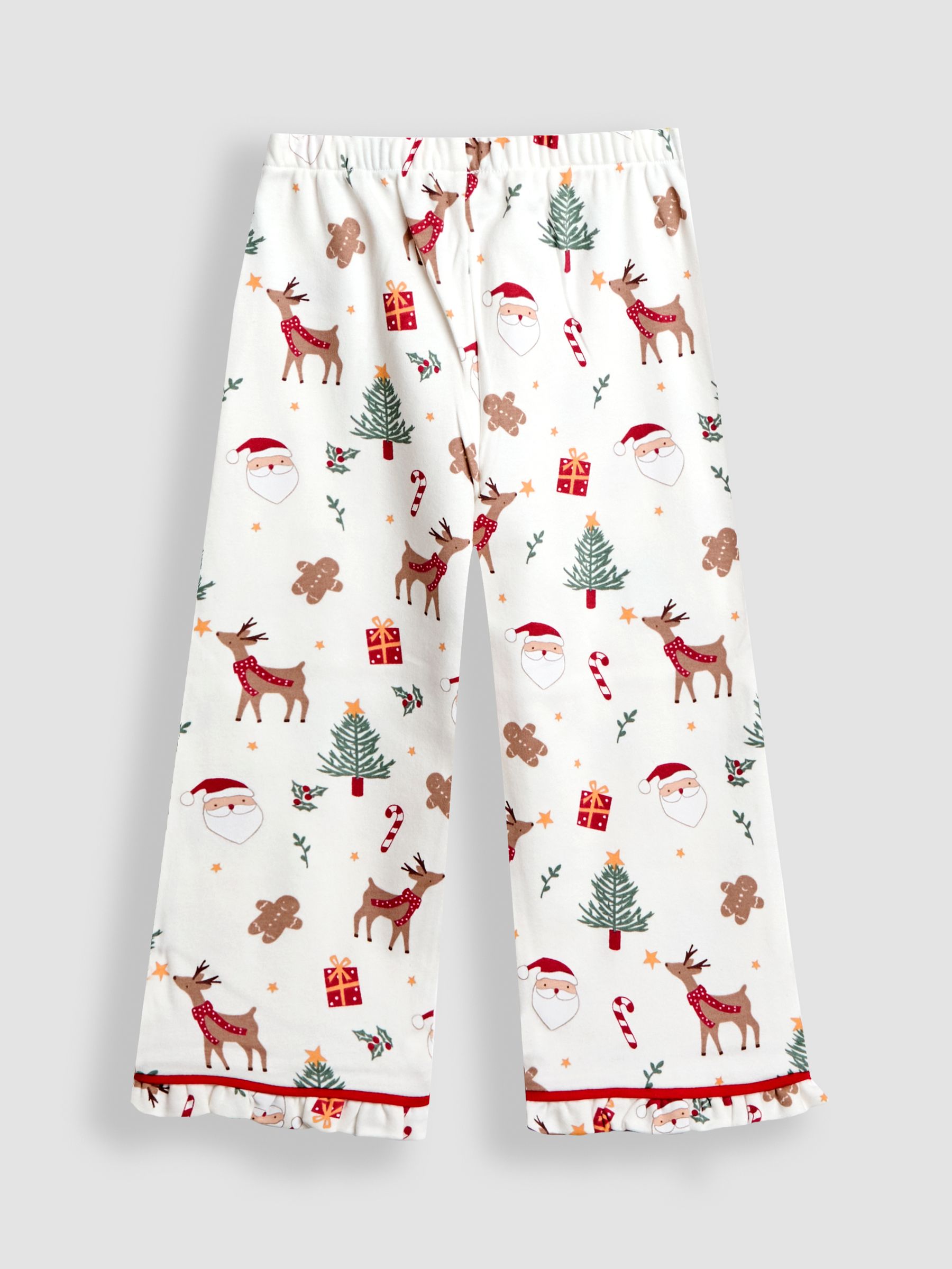 Cream Christmas Printed Pretty Jersey Pyjamas - Image 5 of 7