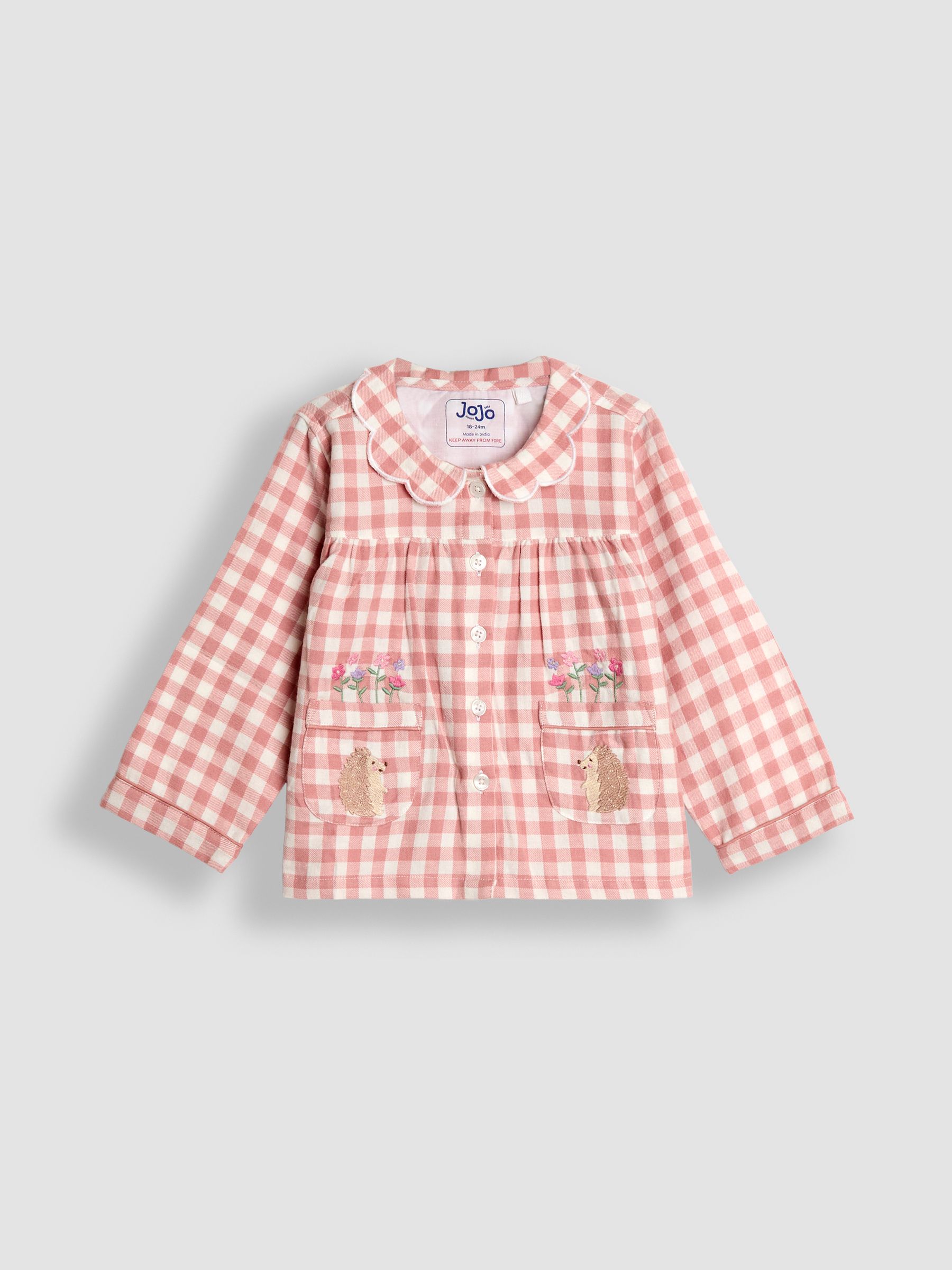 Pink Hedgehog Character Appliqué Jersey Pyjamas - Image 2 of 6