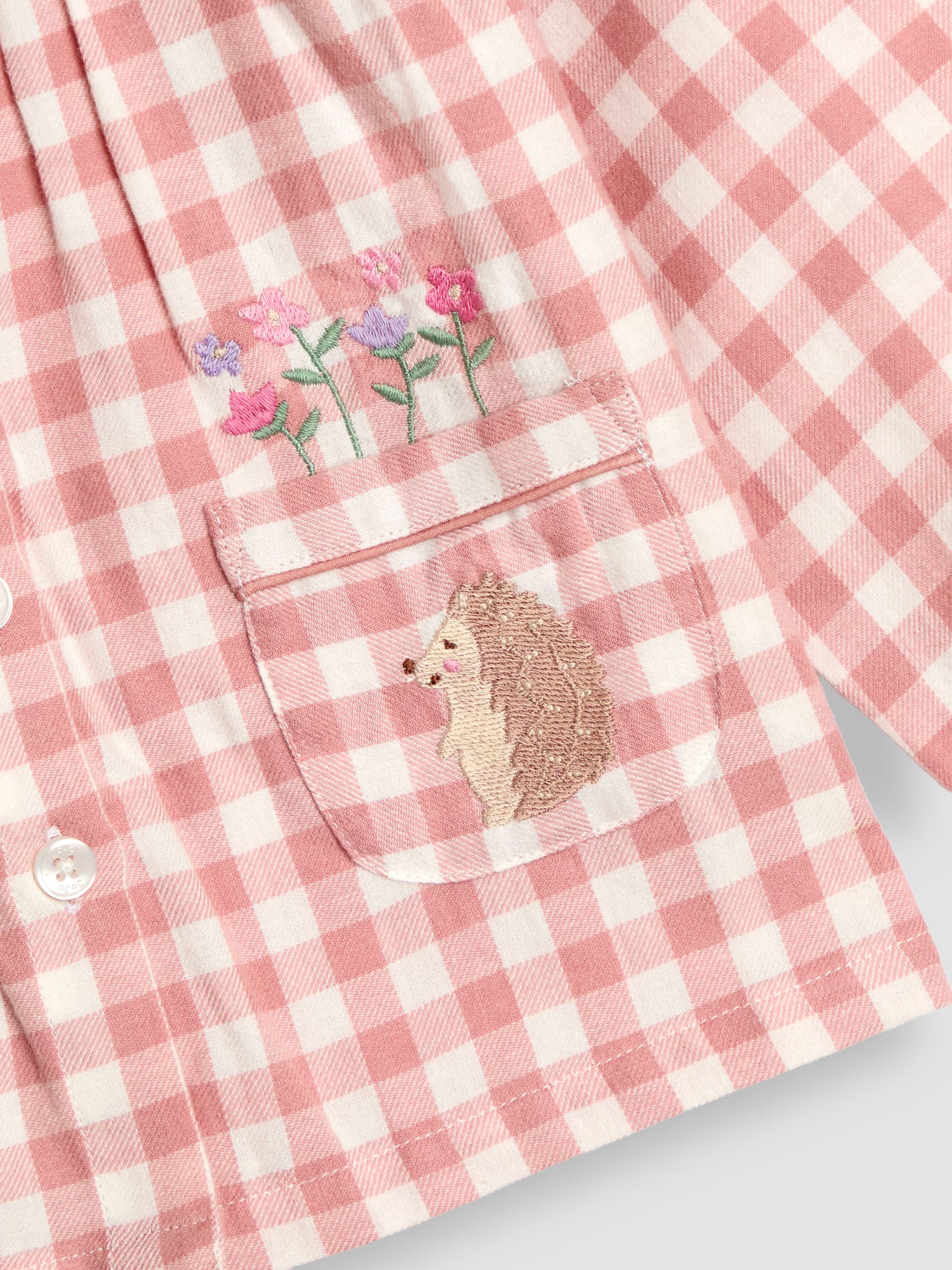 Pink Hedgehog Character Appliqué Jersey Pyjamas - Image 6 of 6