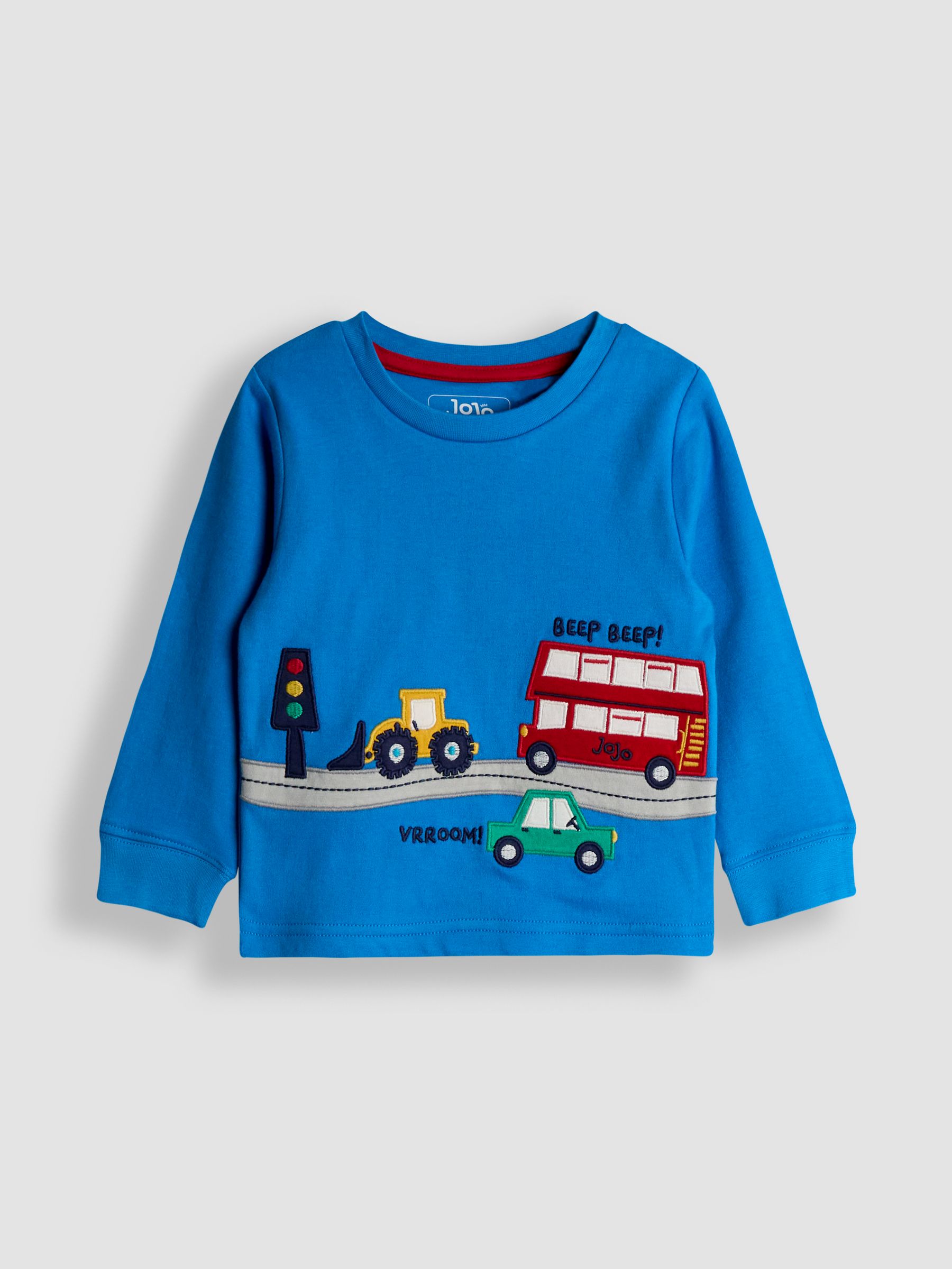 Blue Transport Mix And Match 2 Pack Pyjamas - Image 2 of 10