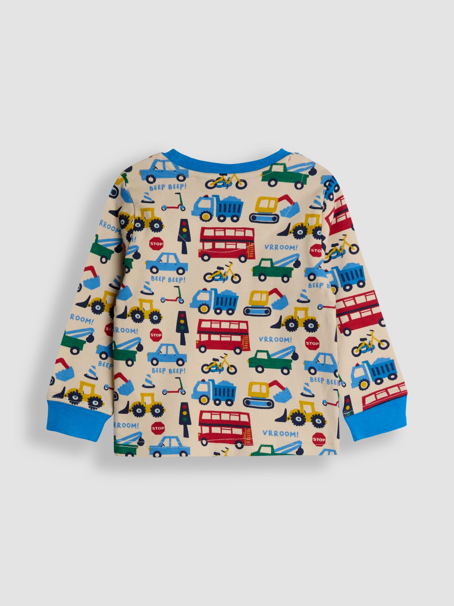 Blue Transport Mix And Match 2 Pack Pyjamas - Image 7 of 10