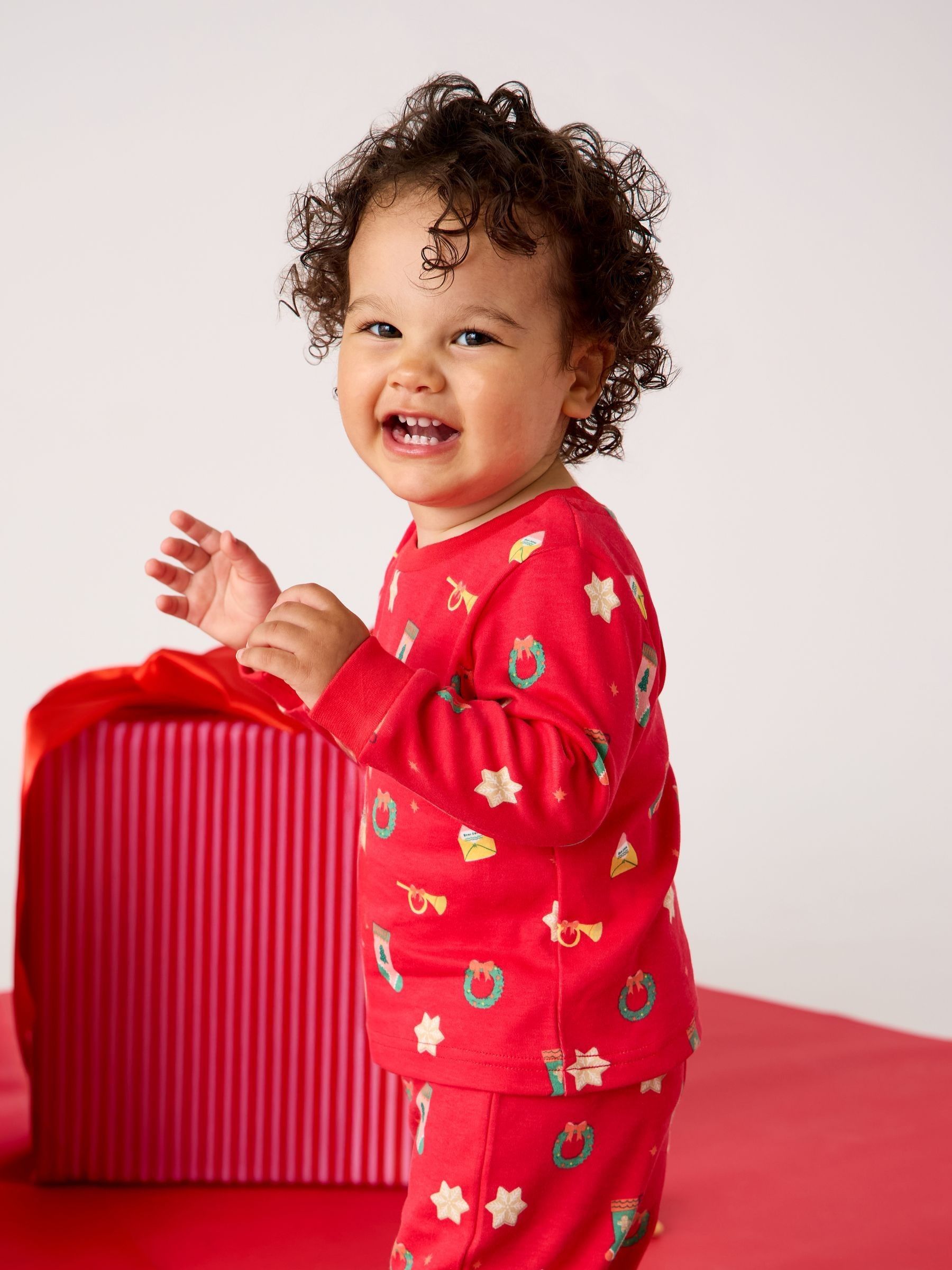 Red Christmas Character Pyjamas JoJo Maman Bébé