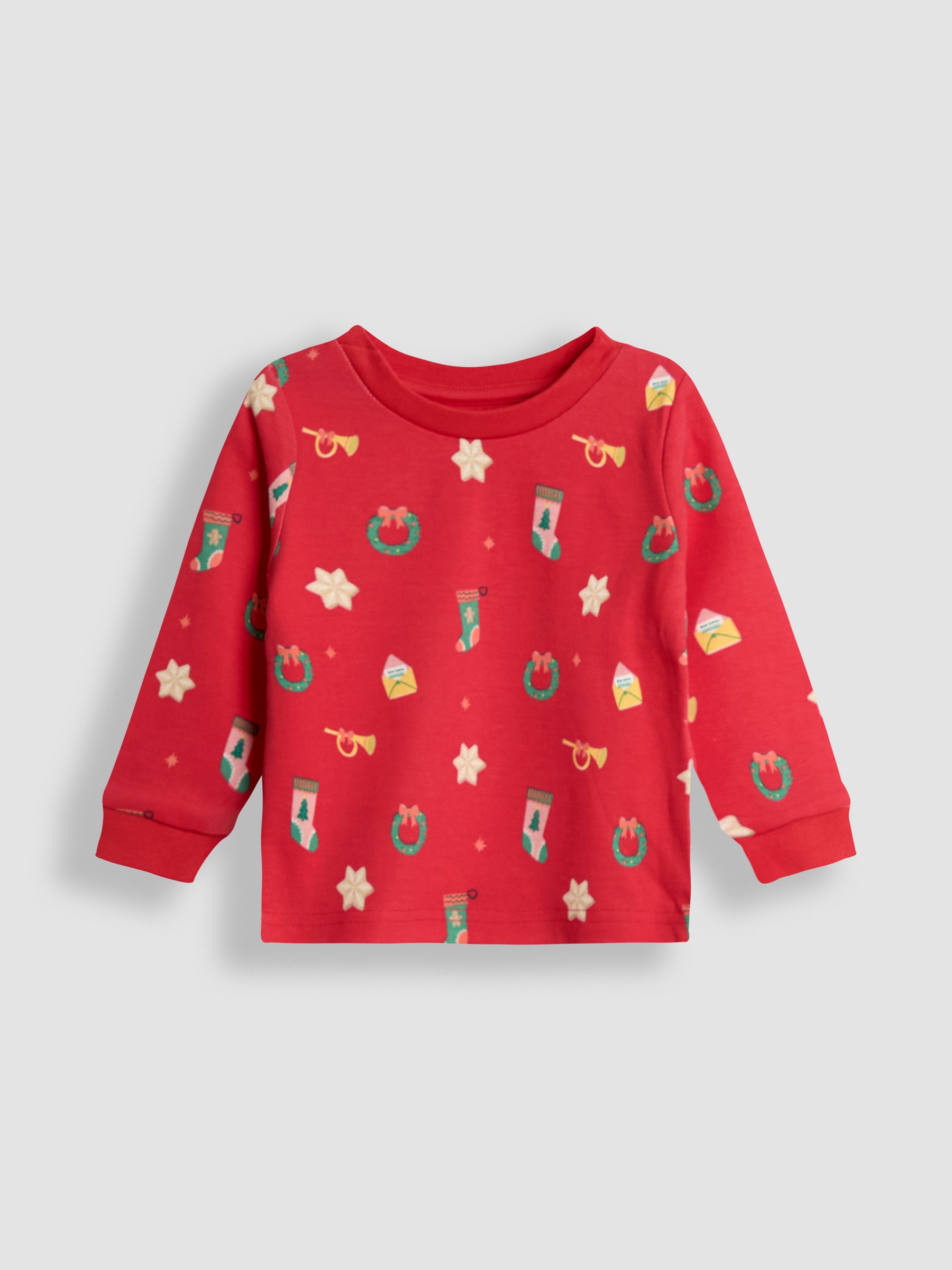 Coral Red Woven Check Pyjamas - Image 2 of 5