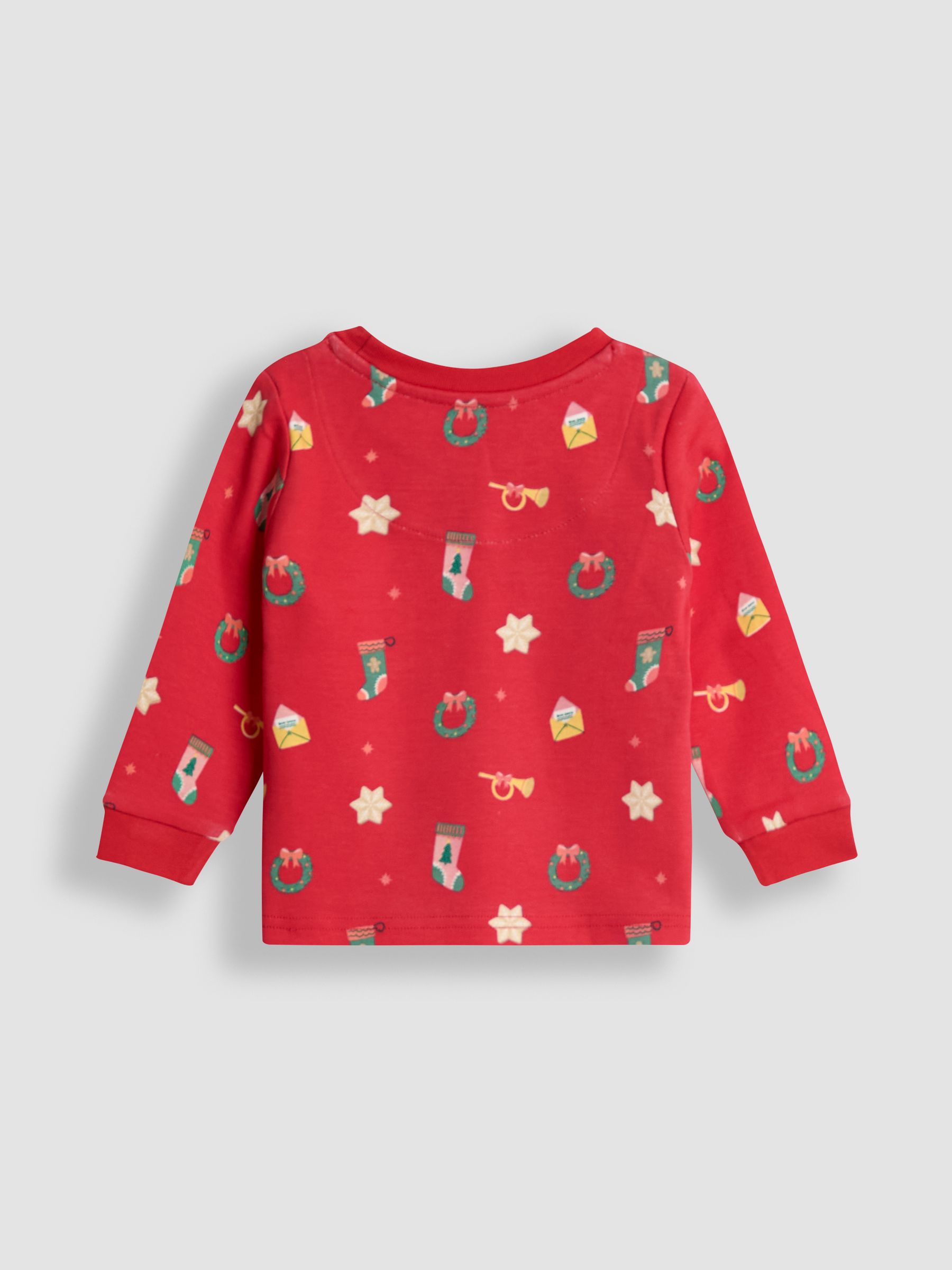Coral Red Woven Check Pyjamas - Image 3 of 5