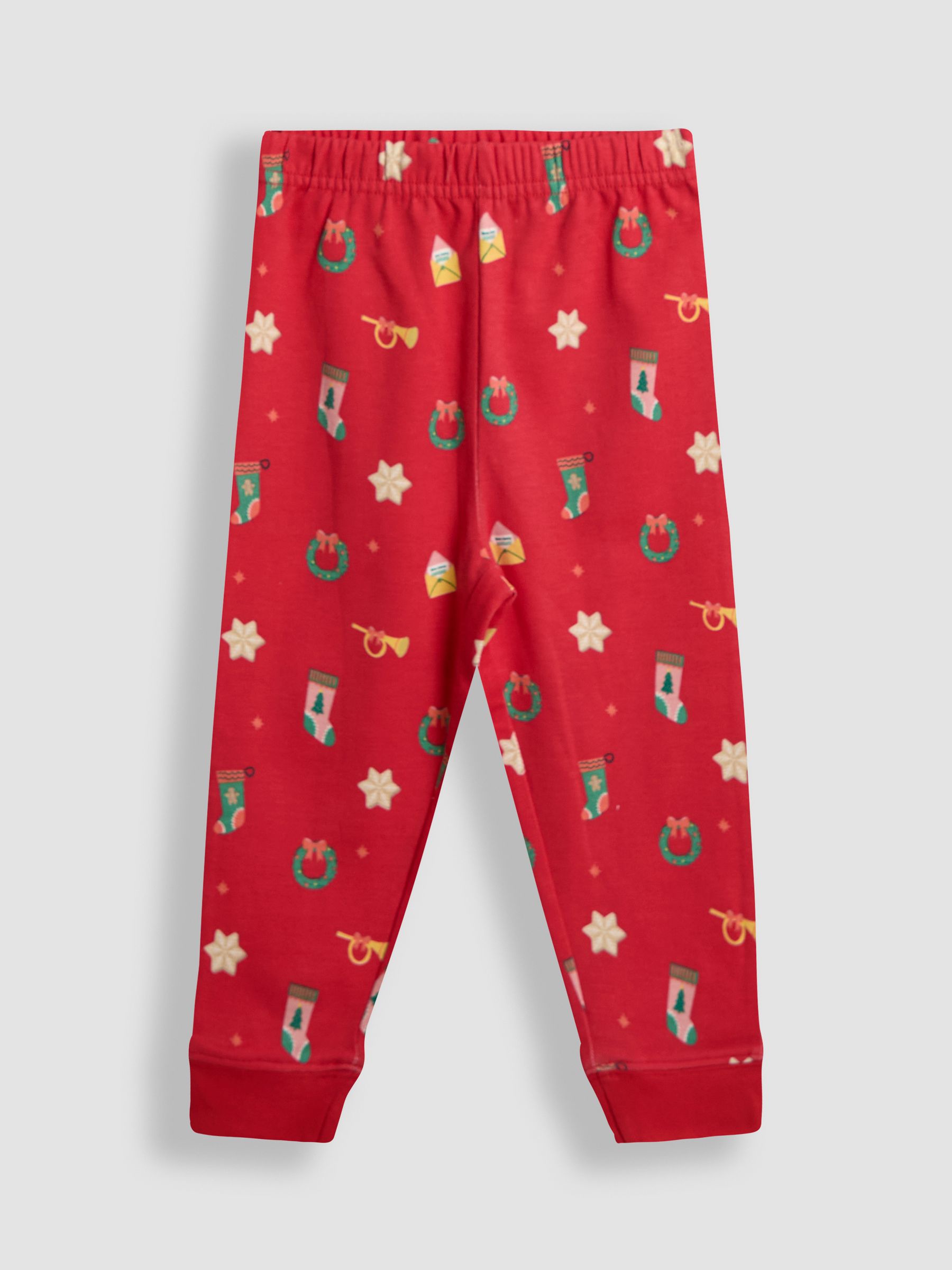 Coral Red Woven Check Pyjamas - Image 4 of 5