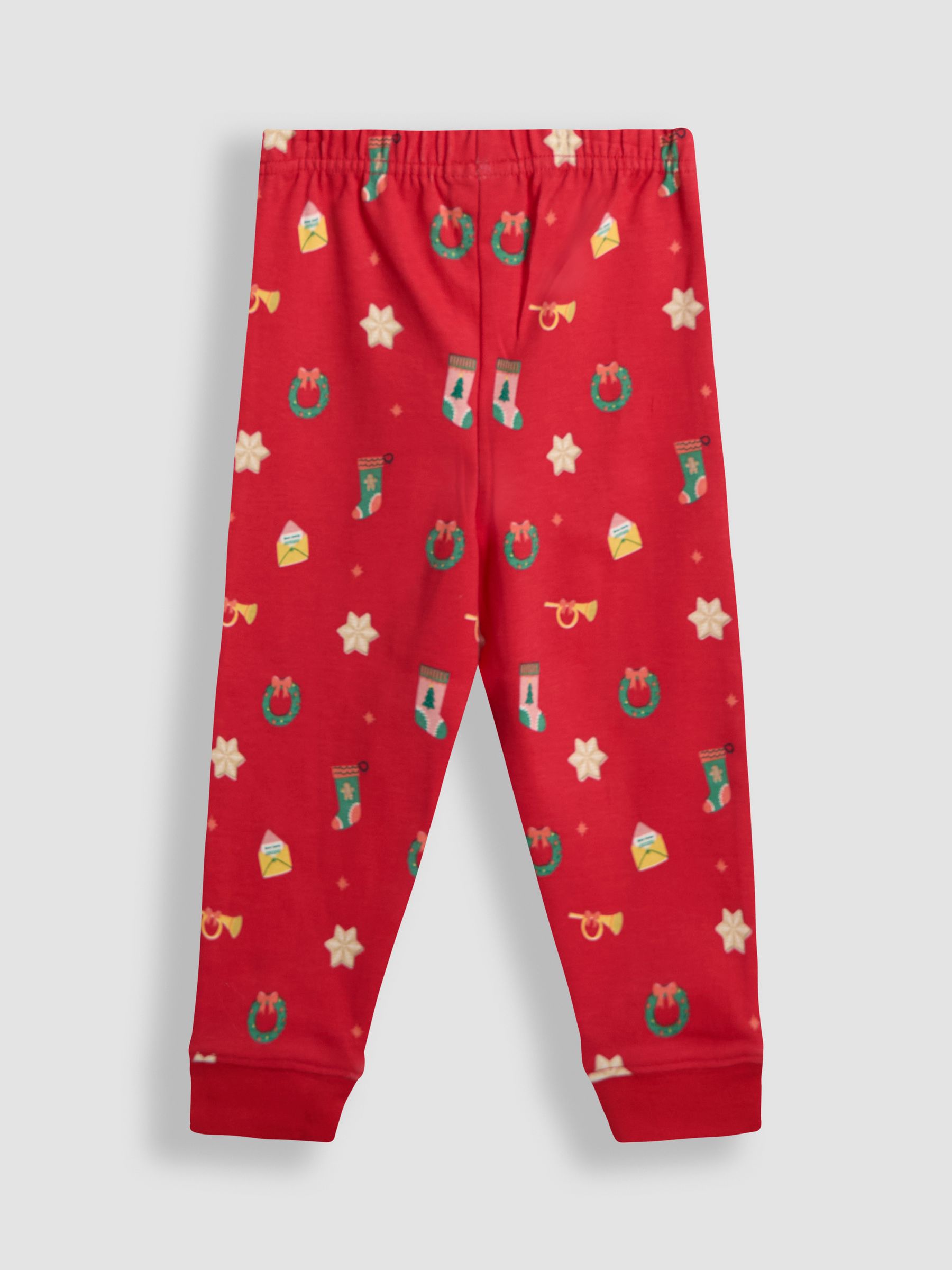 Coral Red Woven Check Pyjamas - Image 5 of 5