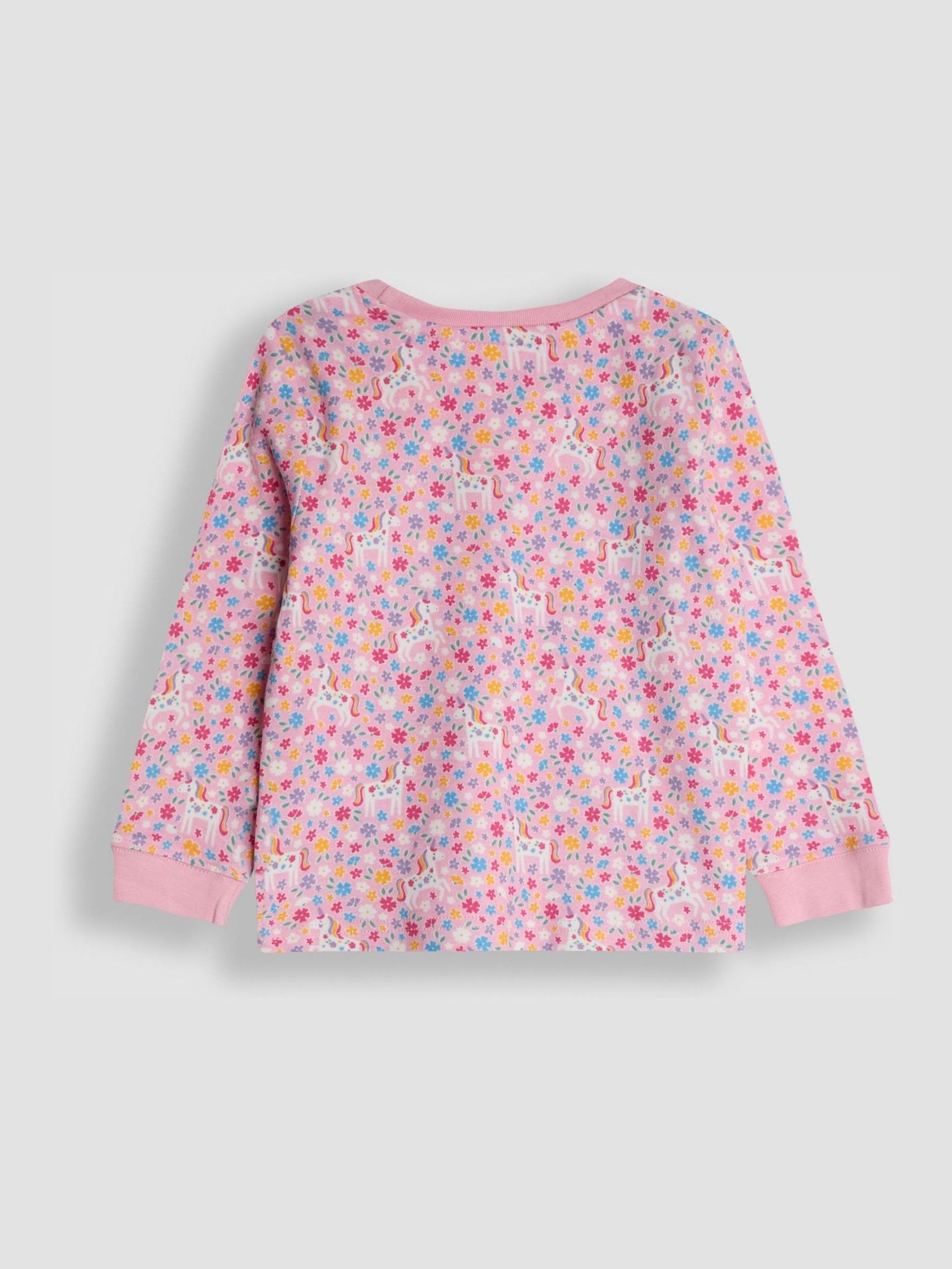 Pink Unicorn 2 Pack Jersey Pyjamas - Image 7 of 10