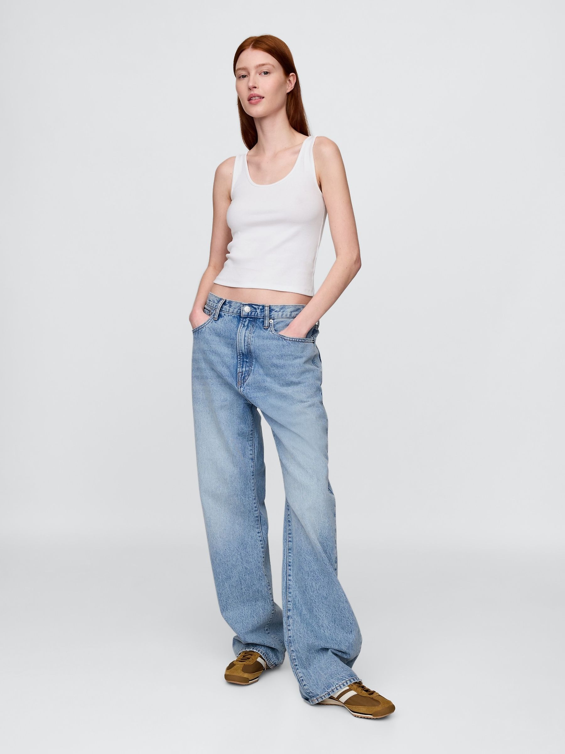 White Modern Cropped Vest - Image 3 of 4