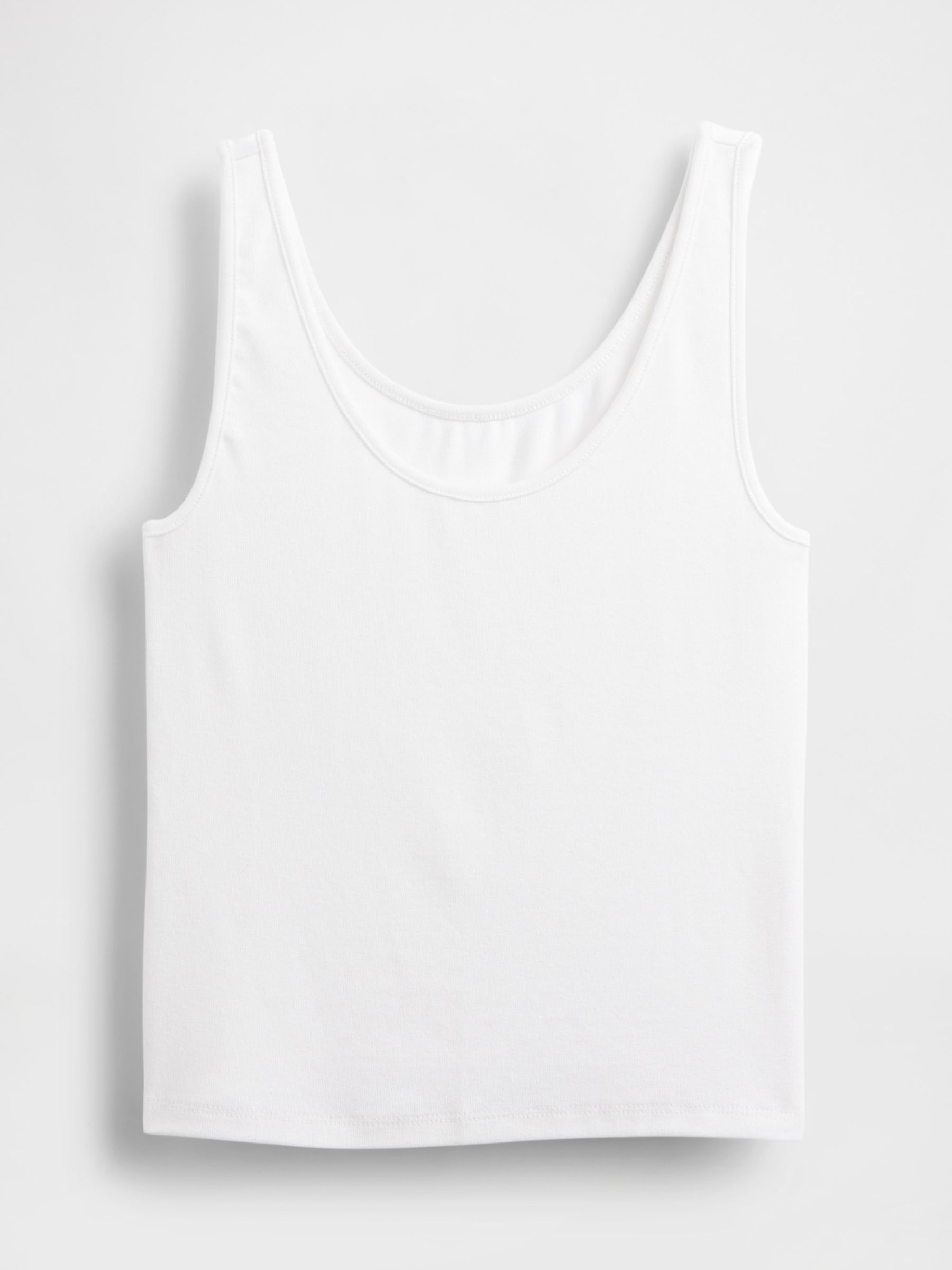 White Modern Cropped Vest - Image 4 of 4