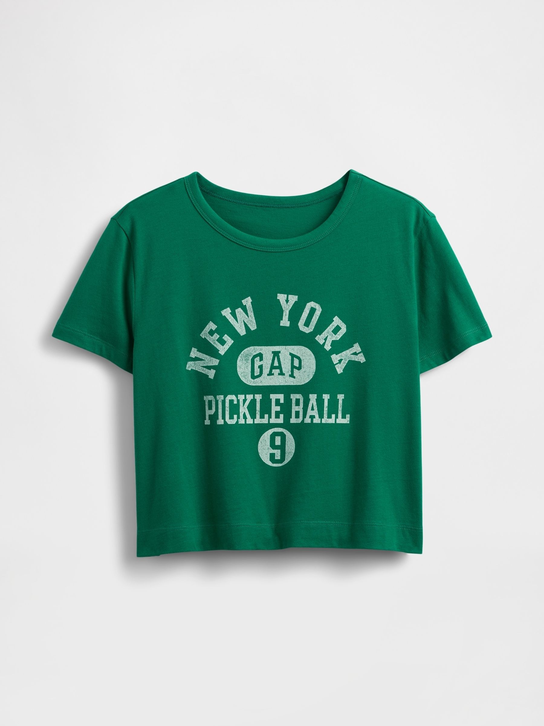 Green Organic Cotton VintageSoft Cropped T-Shirt - Image 4 of 4